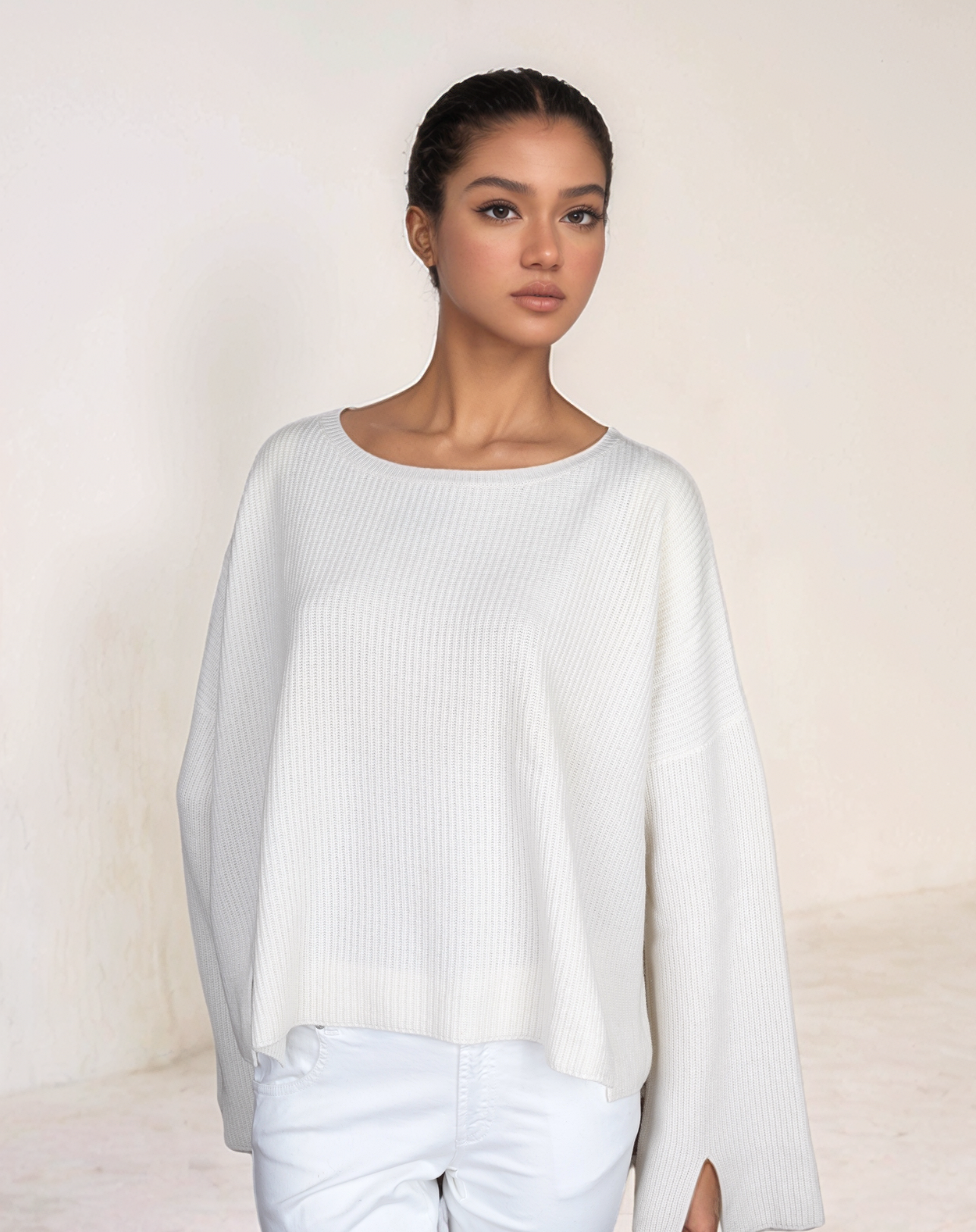Loro Piana Pull ras du cou en cachemire pour femme