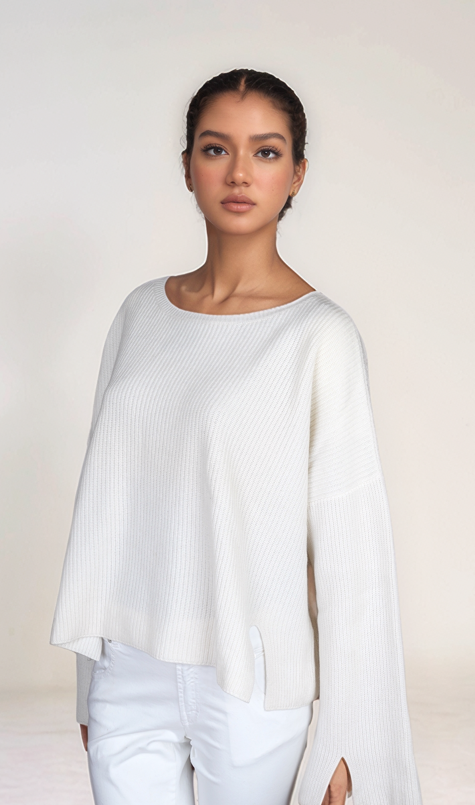 Loro Piana Pull ras du cou en cachemire pour femme
