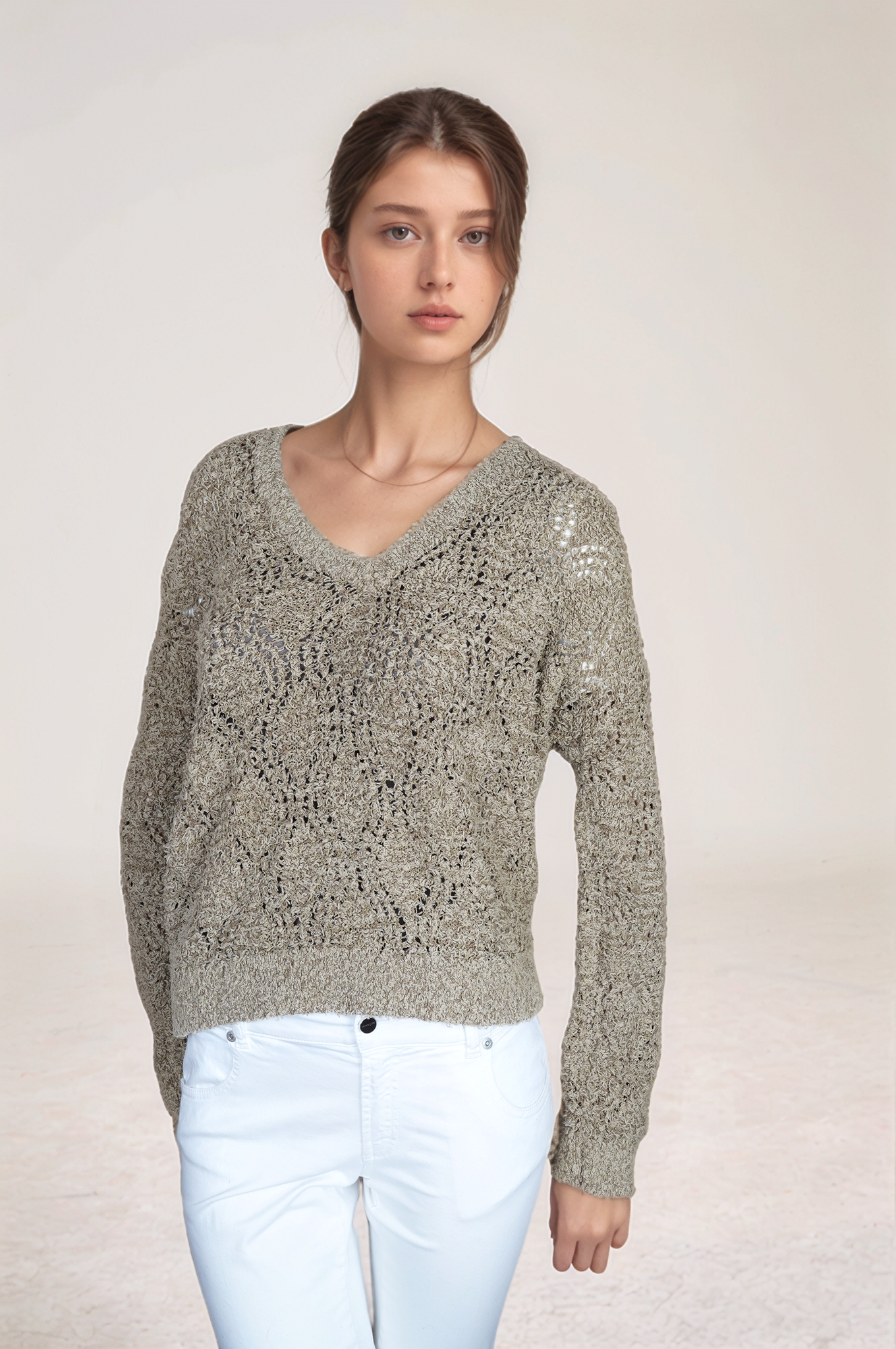 Brunello Cucinelli Cardigan Veste Femme Lin/Soie Dazzling