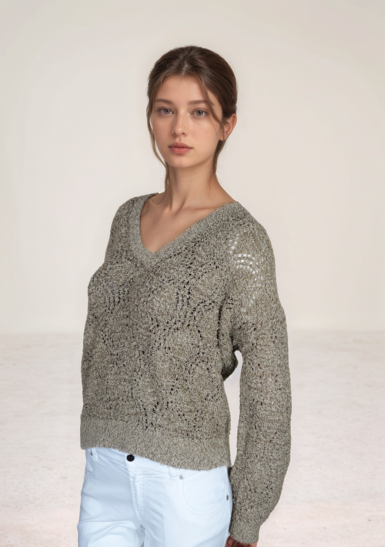 Brunello Cucinelli Cardigan Veste Femme Lin/Soie Dazzling