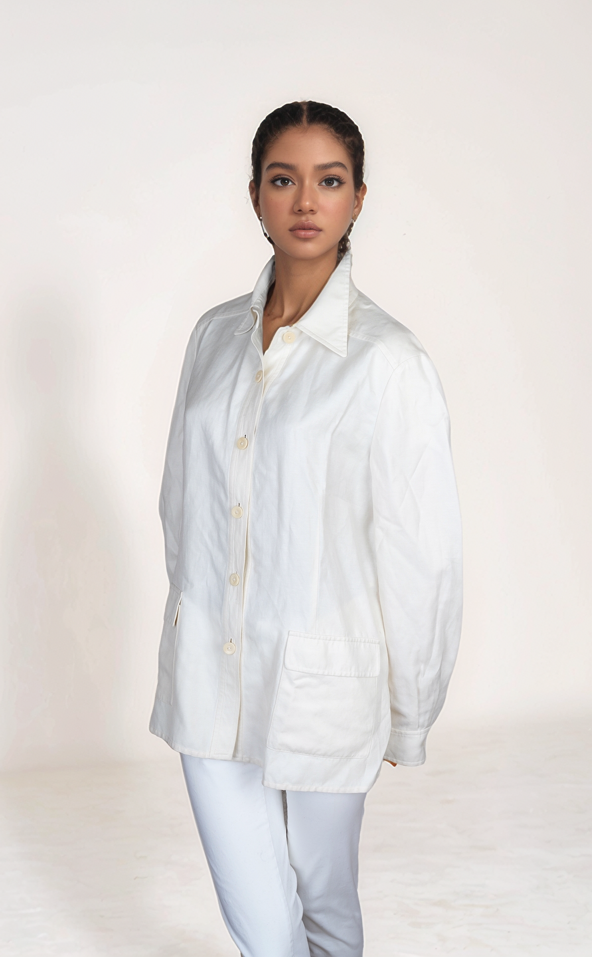 Loro Piana manteau lin veste femme marron