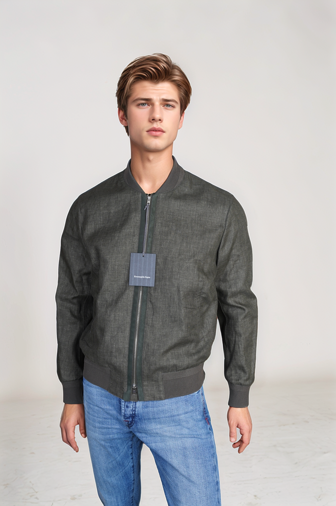 Veste Zegna Chore en jersey de laine et de coton