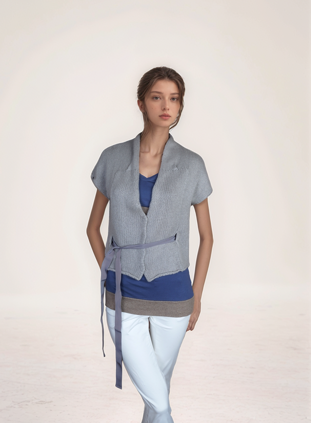 Brunello Cucinelli Cardigan Veste Femme Lin/Soie Dazzling