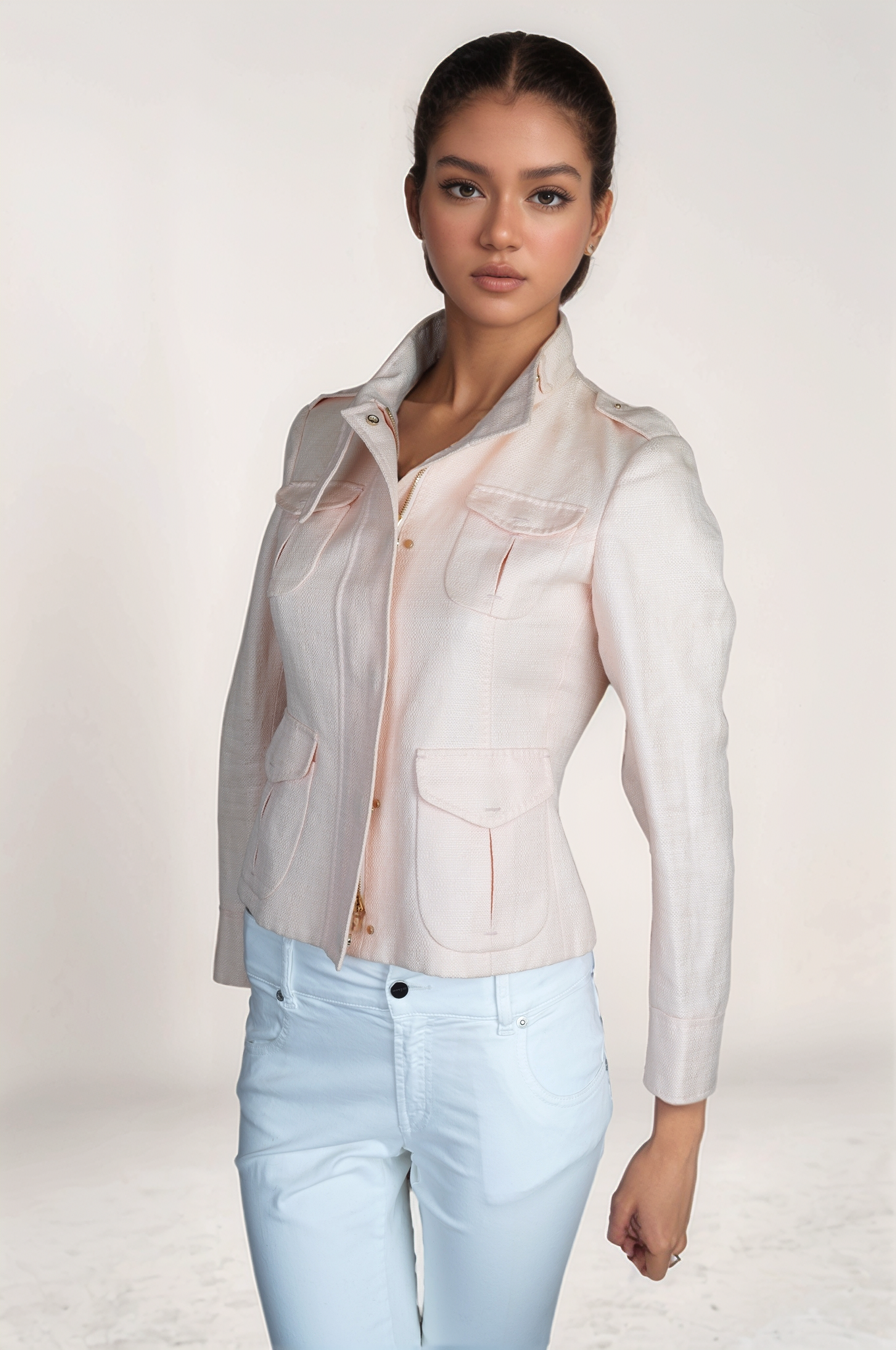 Loro Piana Jacke Traveller Damen Leinenmischung Sommer mit Seide