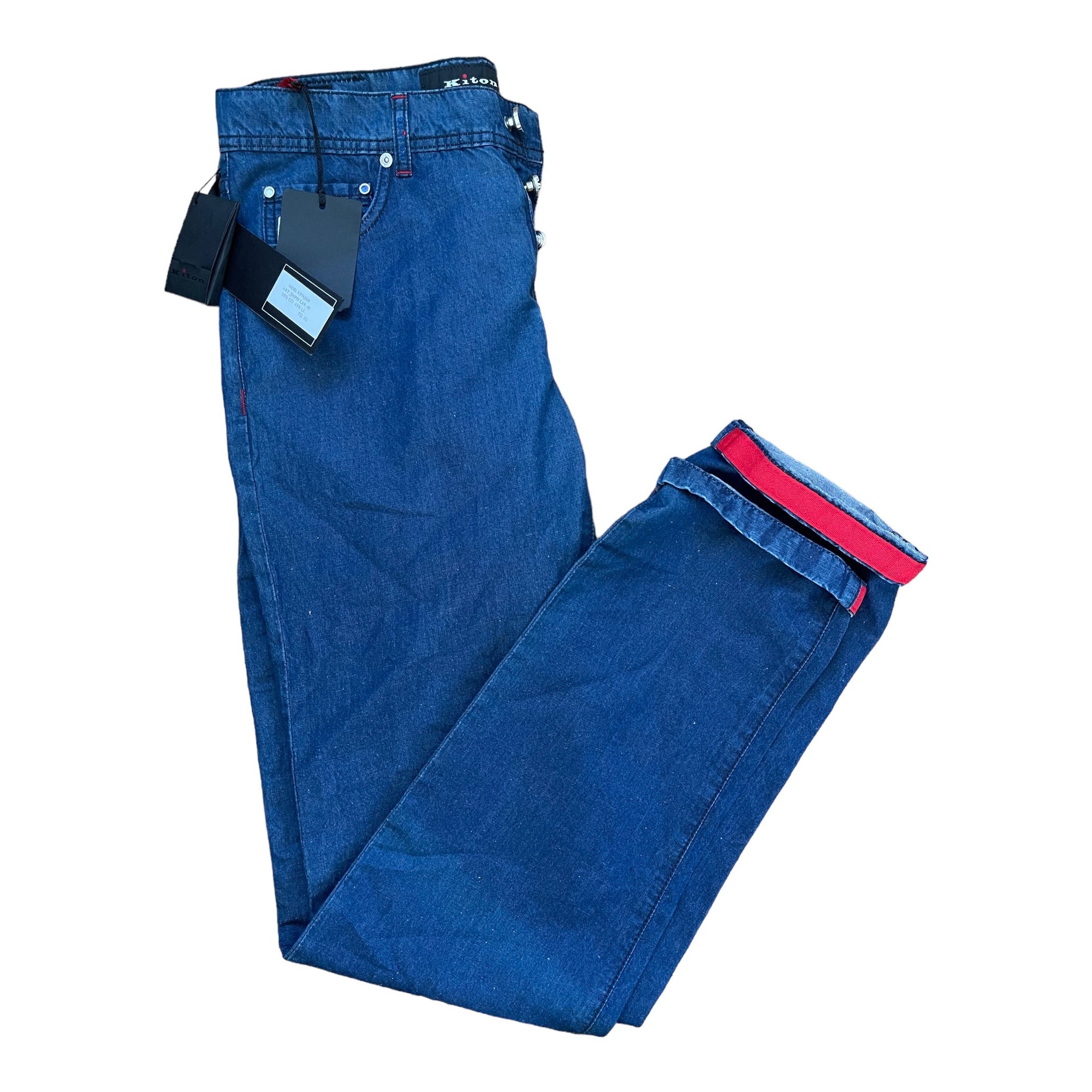 Kiton Jeans Slim mit Leinen - 24/7 Clothing