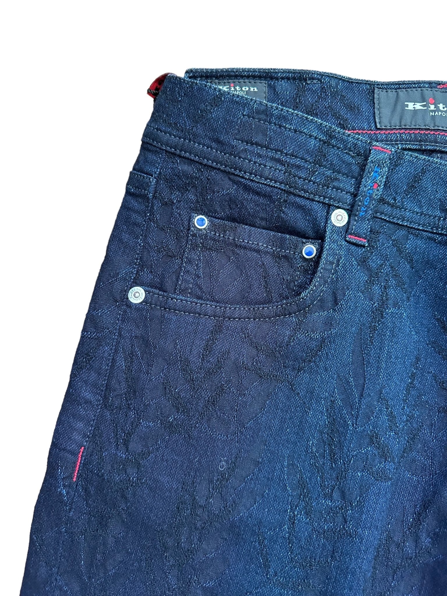 Kiton Jeans/Hose mit gestickten Applikationen - 24/7 Clothing