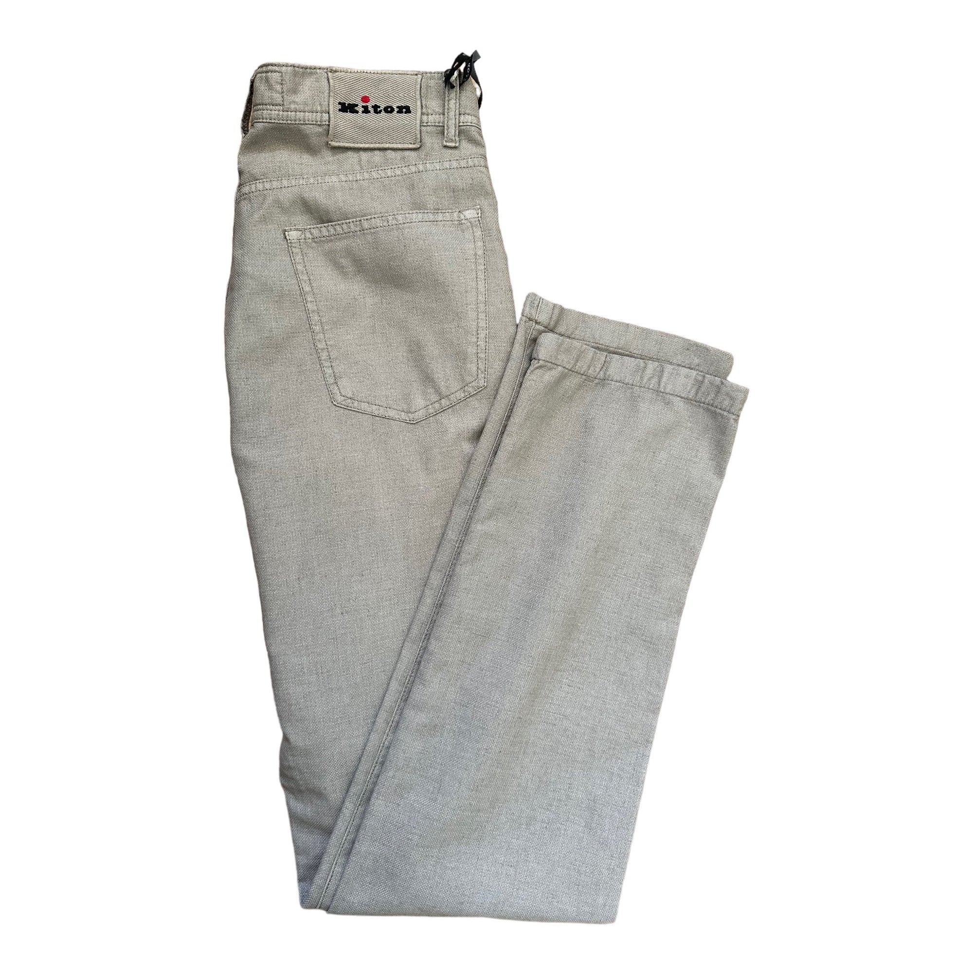 Kiton Woll/Leinenhose Slim - 24/7 Clothing