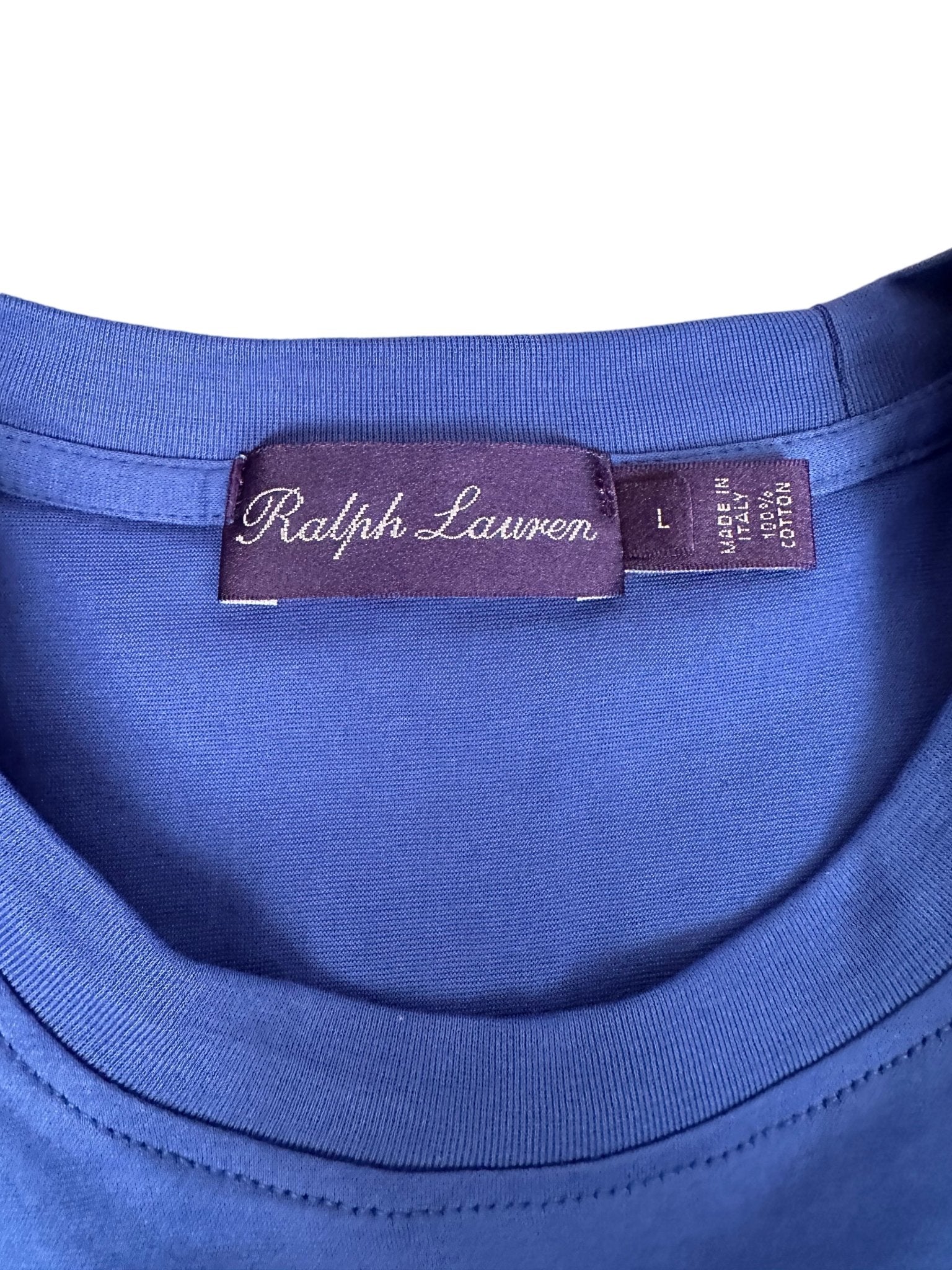 Ralph Lauren Purple Label T-Shirt blau - 24/7 Clothing