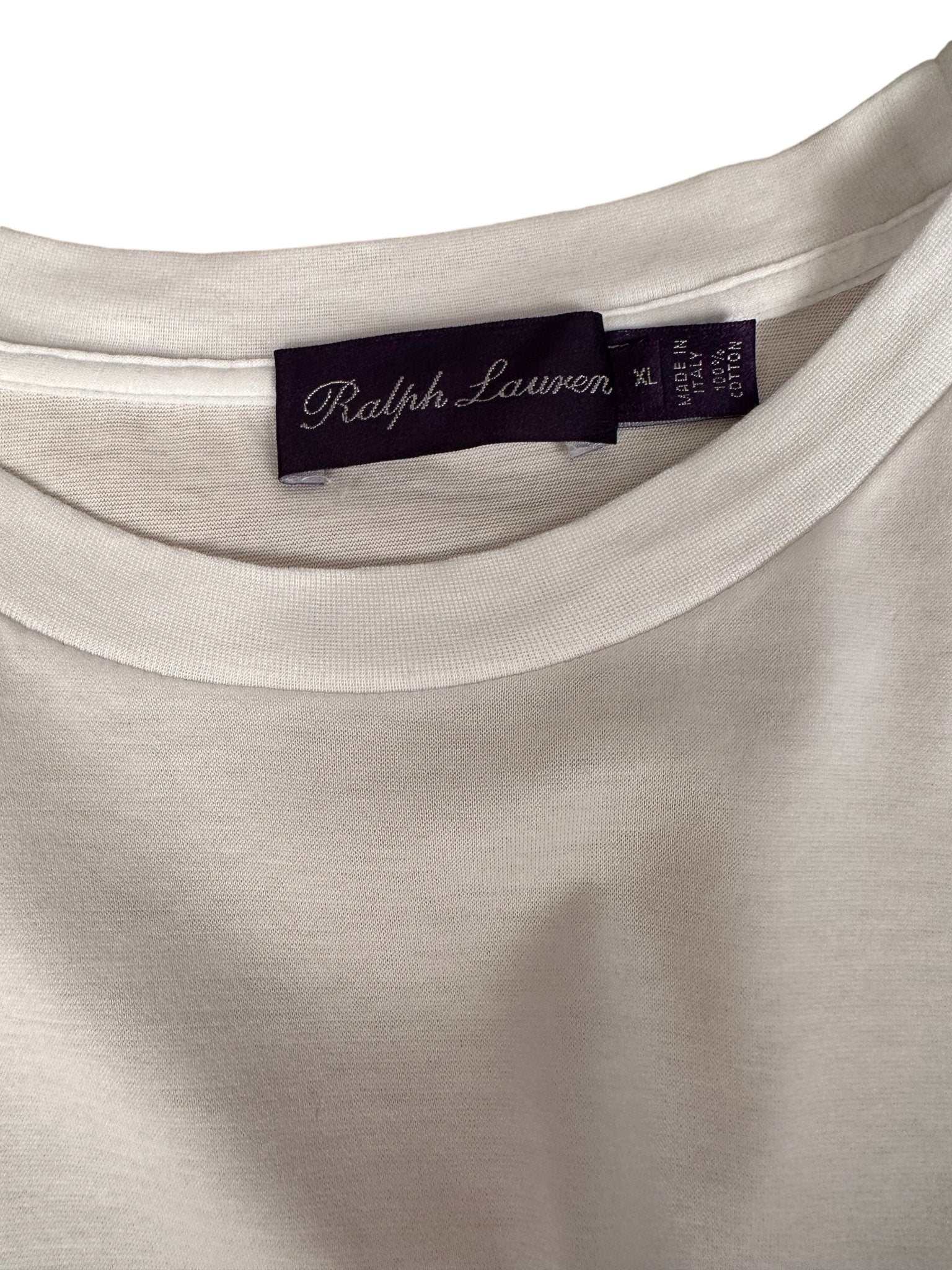 Ralph Lauren Purple Label T-Shirt weiß - 24/7 Clothing