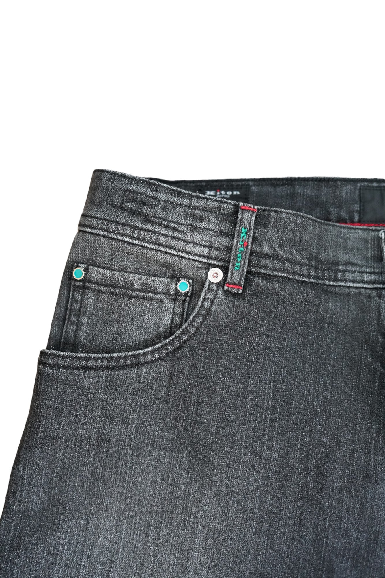 Kiton Jeans schwarz Japan denim