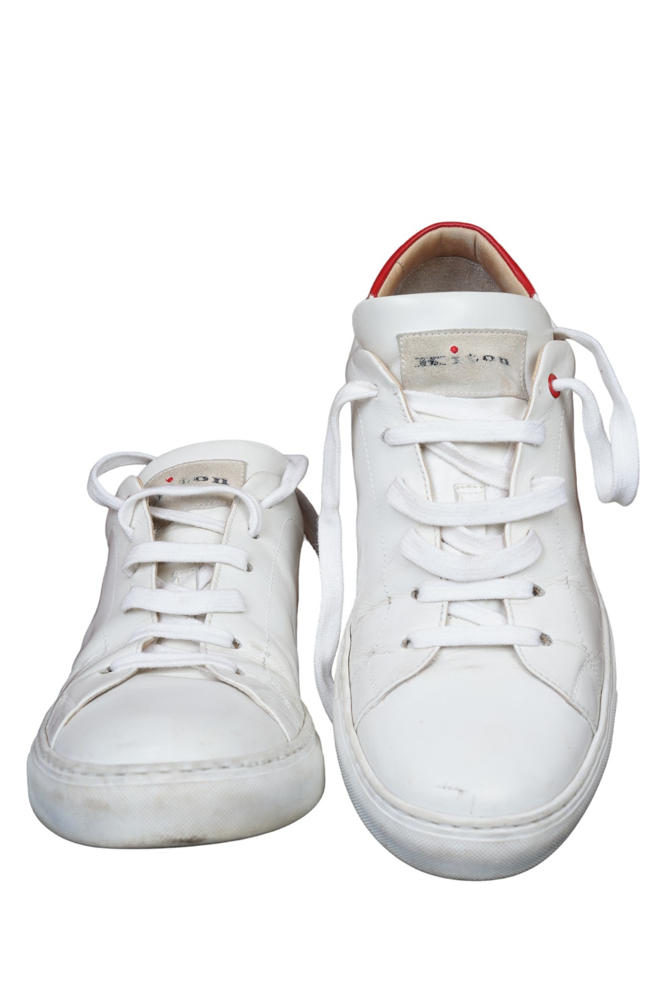 Kiton Sneaker leather white 44 UK 10 little worn Art.No.:12388