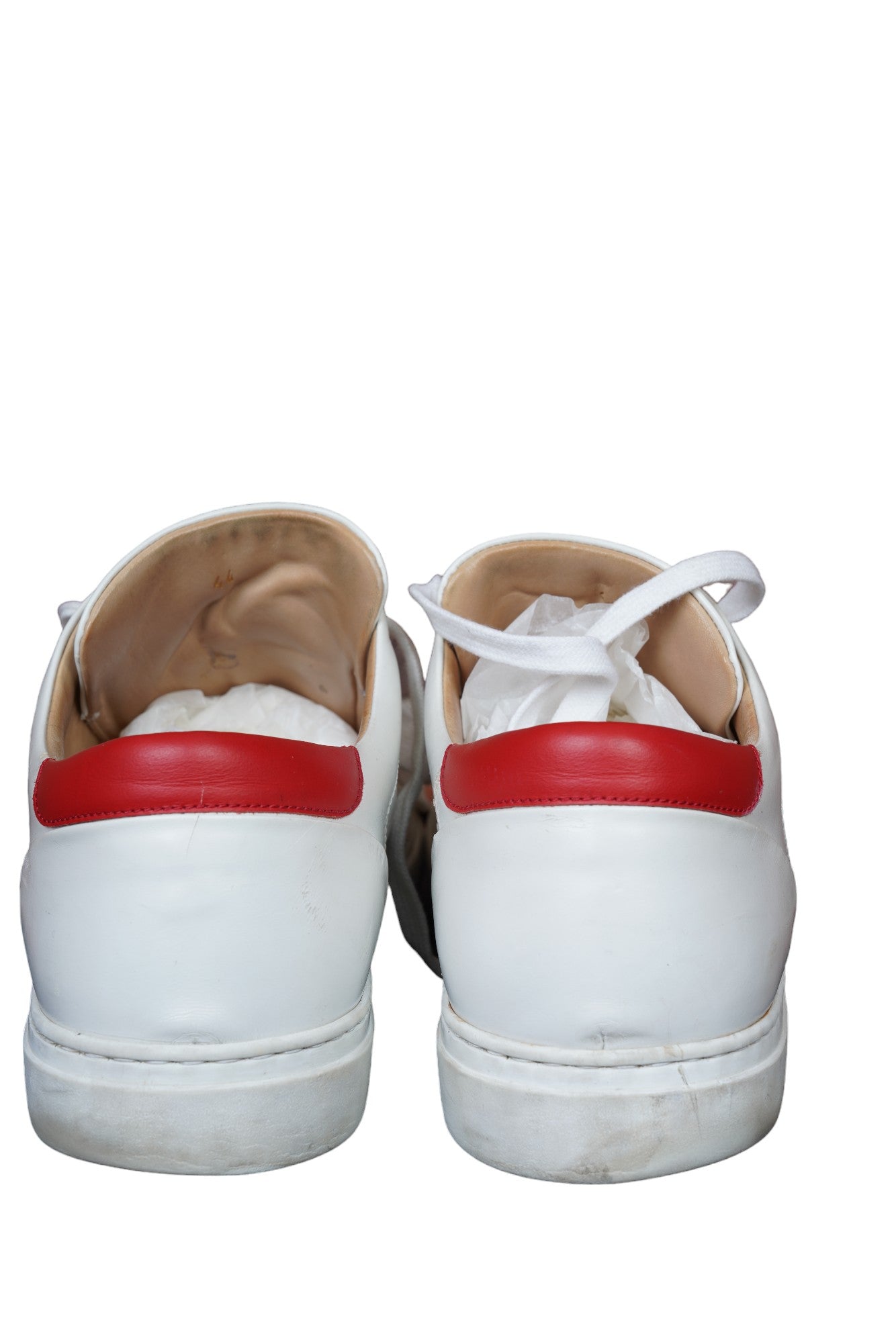 Kiton Sneaker leather white 44 UK 10 little worn Art.No.:12388