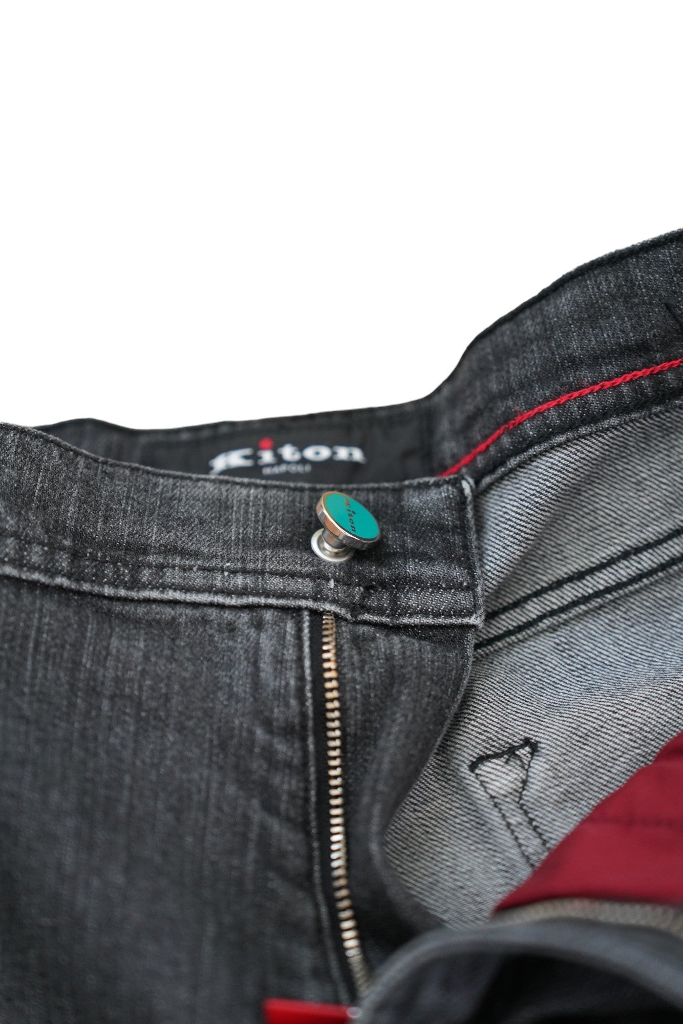 Kiton Jeans schwarz Japan denim