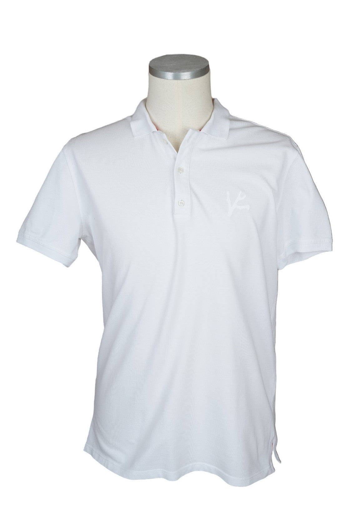 Isaia Polo White with Embroidery L