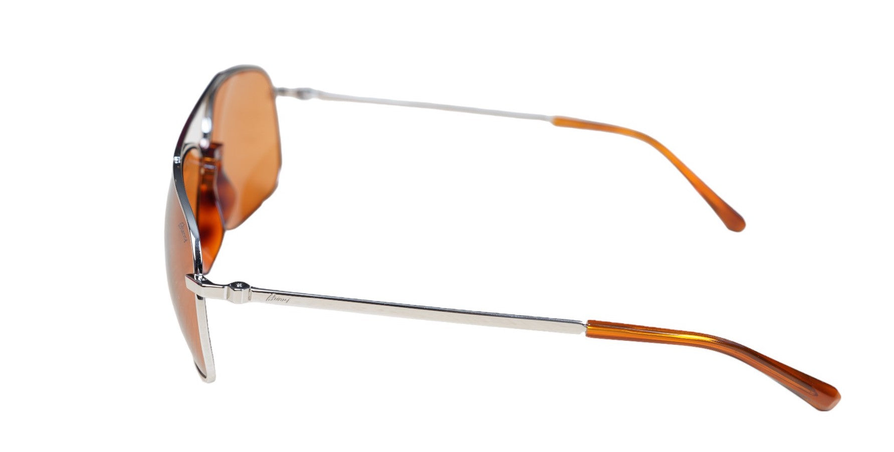 Brioni Sonnenbrille BR 0056S silber orange