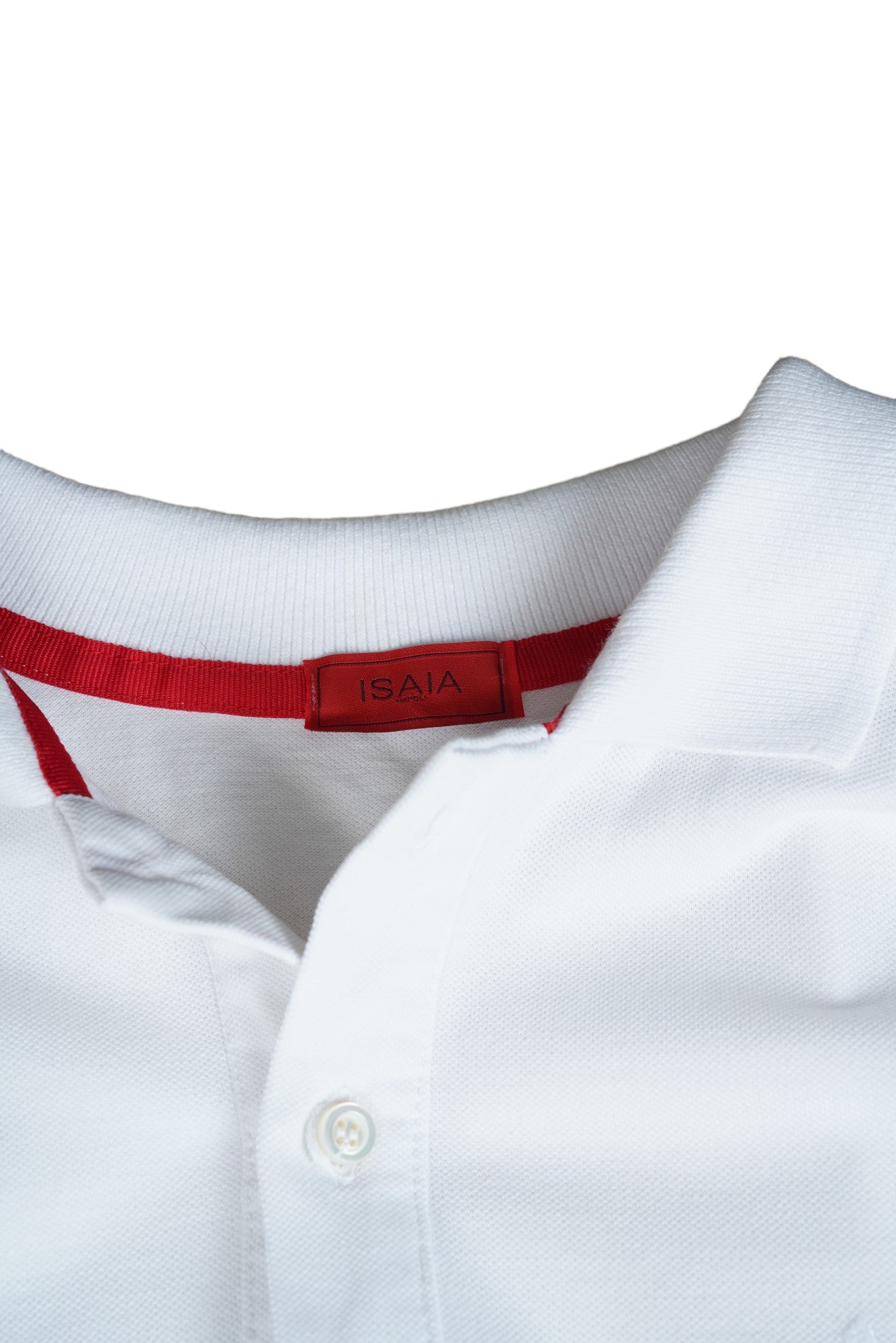 Isaia Polo White with Embroidery L