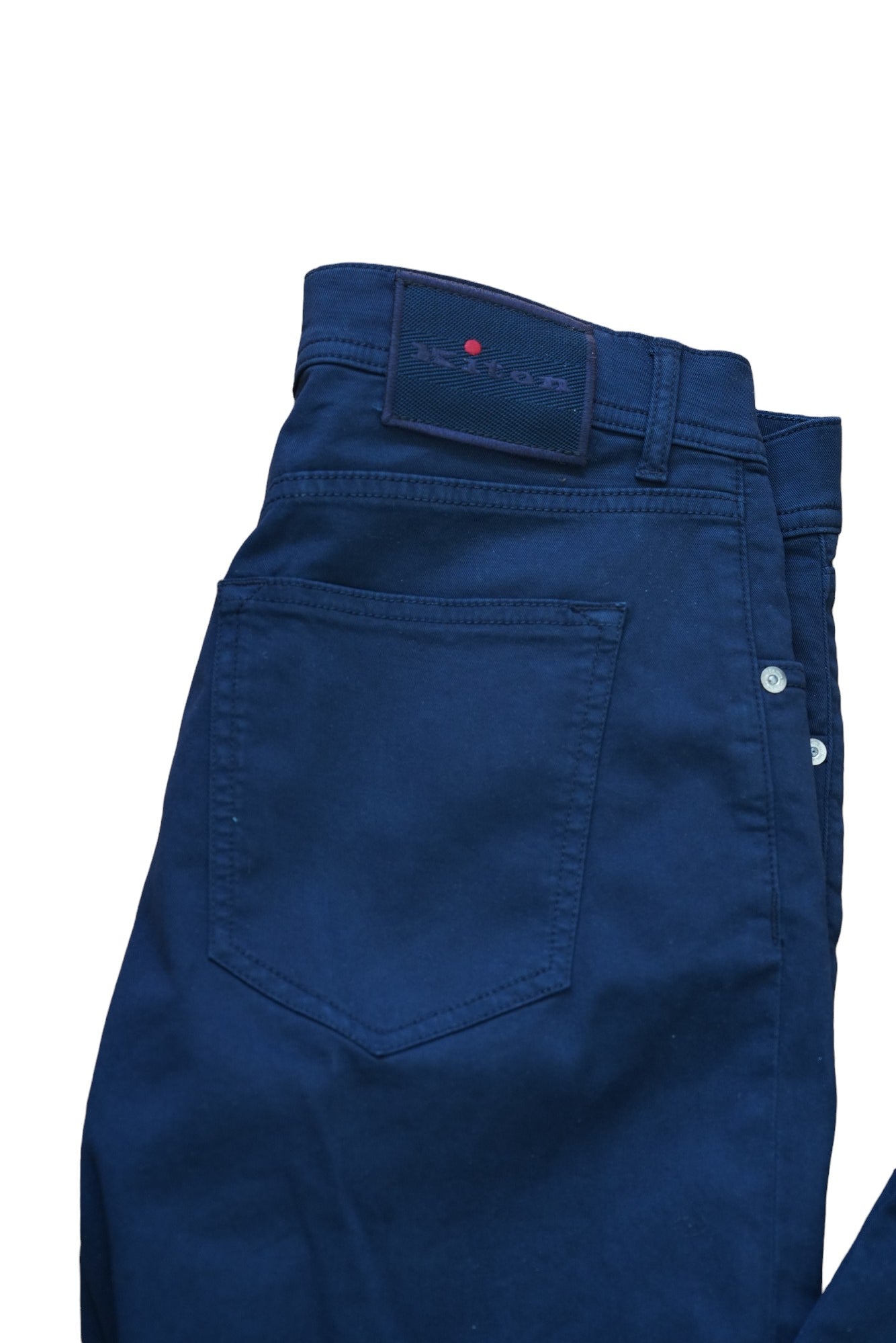 Kiton Hose Chino dunkelblau Sommer