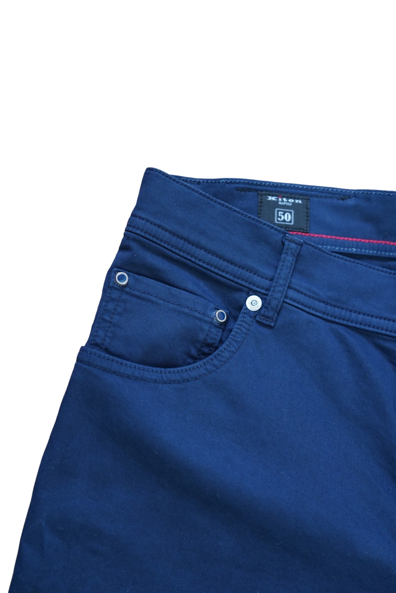 Kiton Hose Chino dunkelblau Sommer