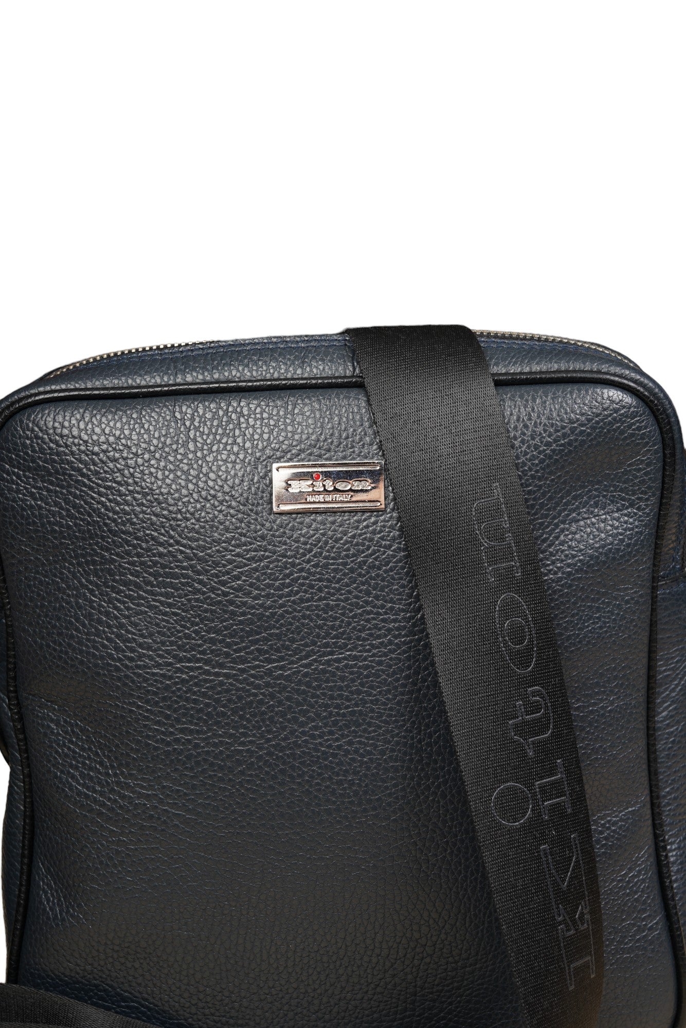 Kiton Handtasche Umhängetasche Leder Crossbody Bag