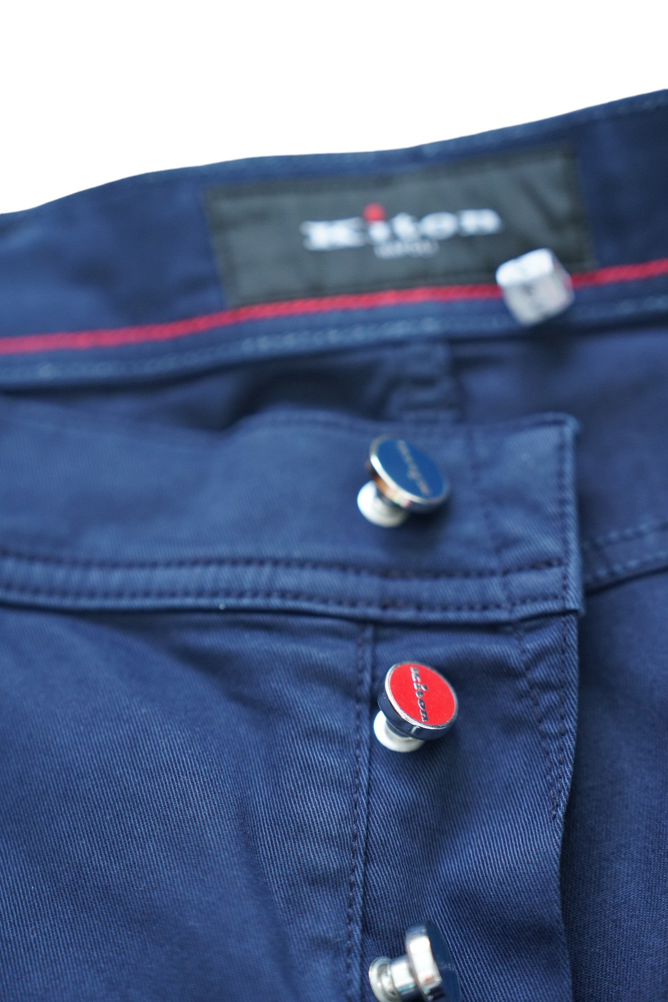 Kiton Hose Chino dunkelblau Sommer