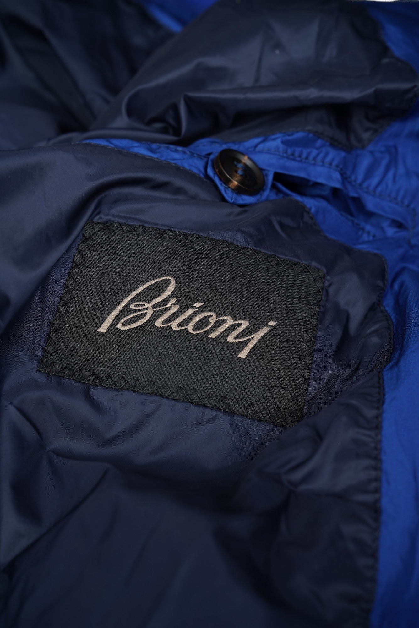 Brioni Bomberjacke Blouson Seide blau neu XXL XXXL