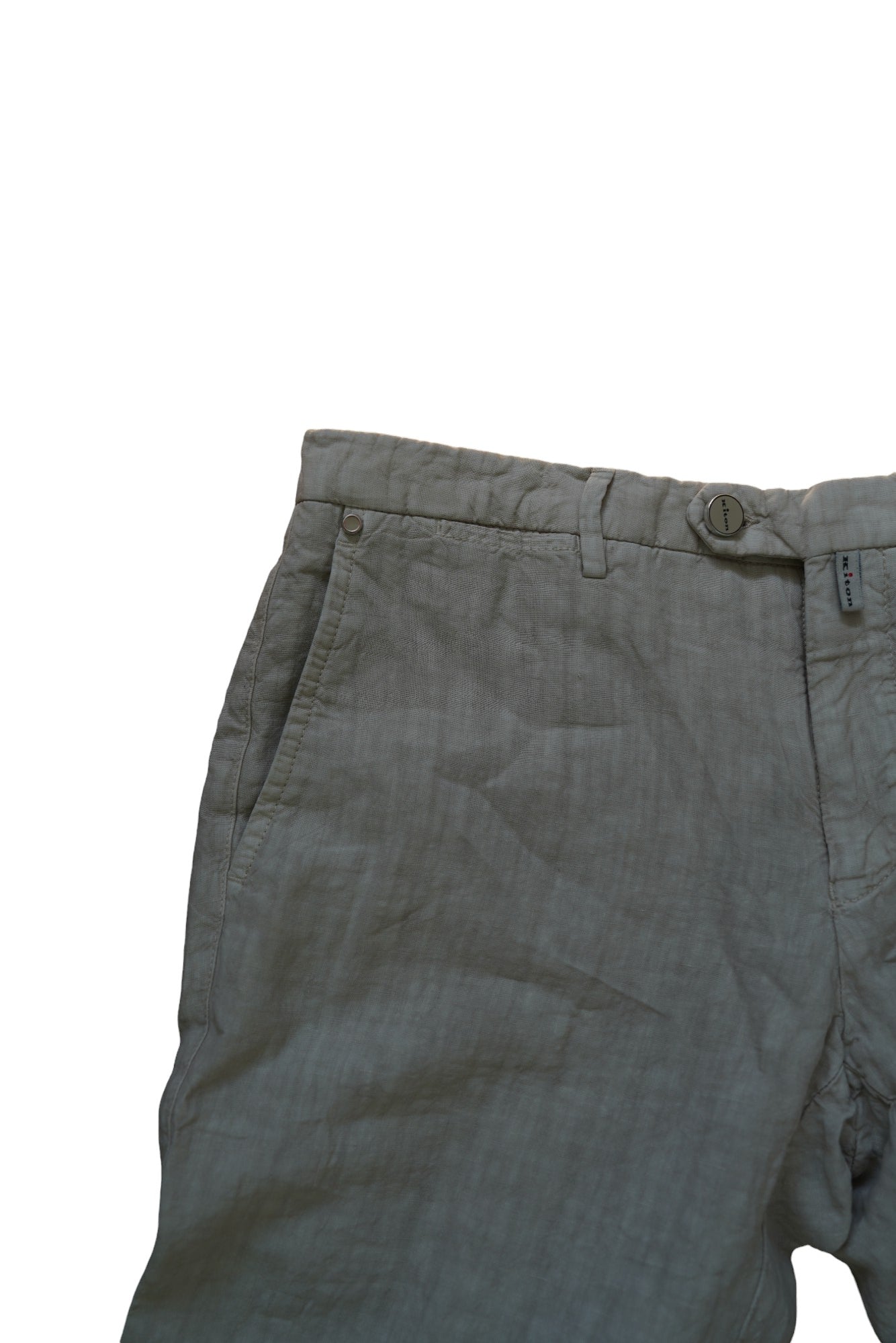 Kiton Hose Leinen Sommer light grey (hellgrau)