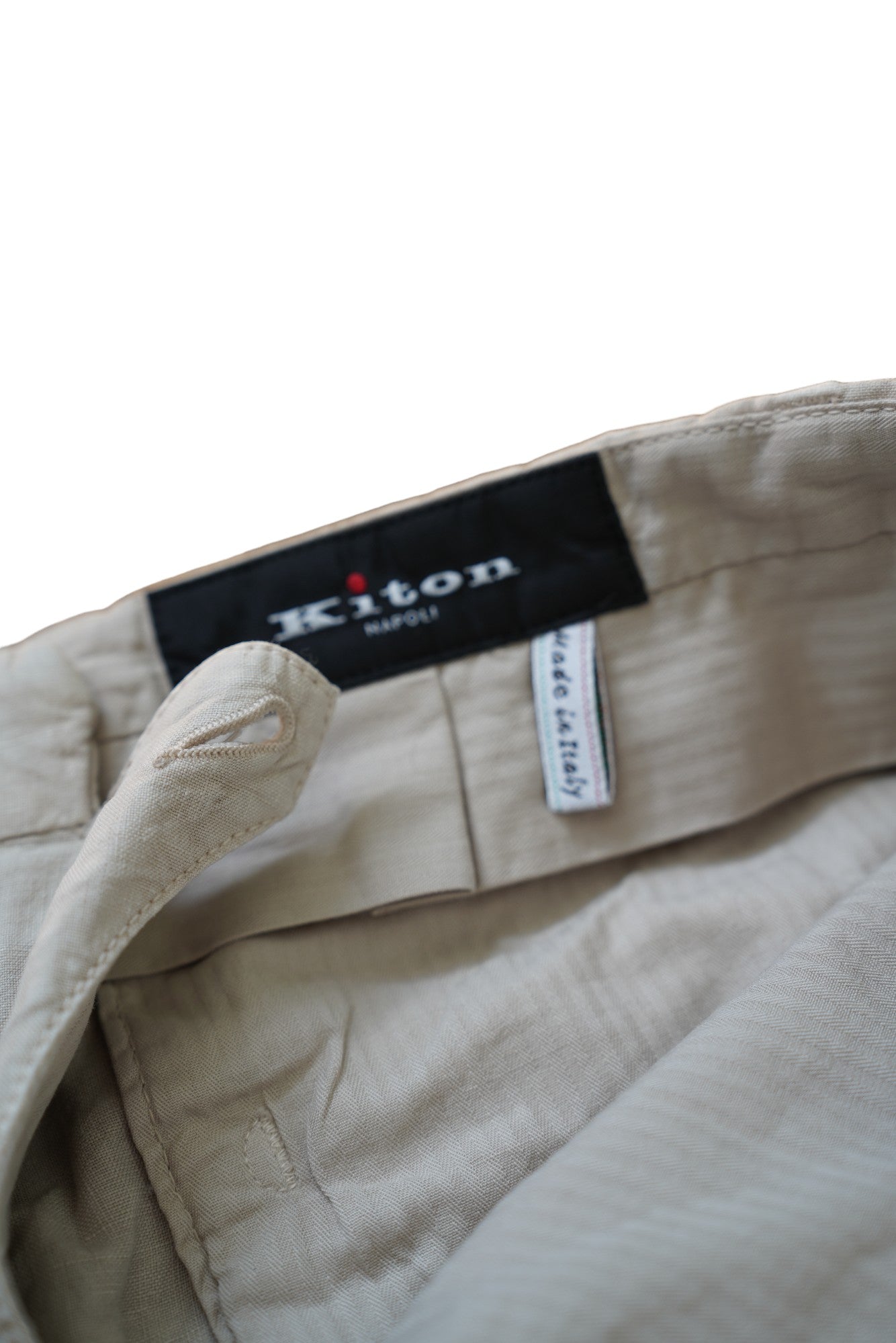 Kiton Hose Leinen Sommer light grey (hellgrau)