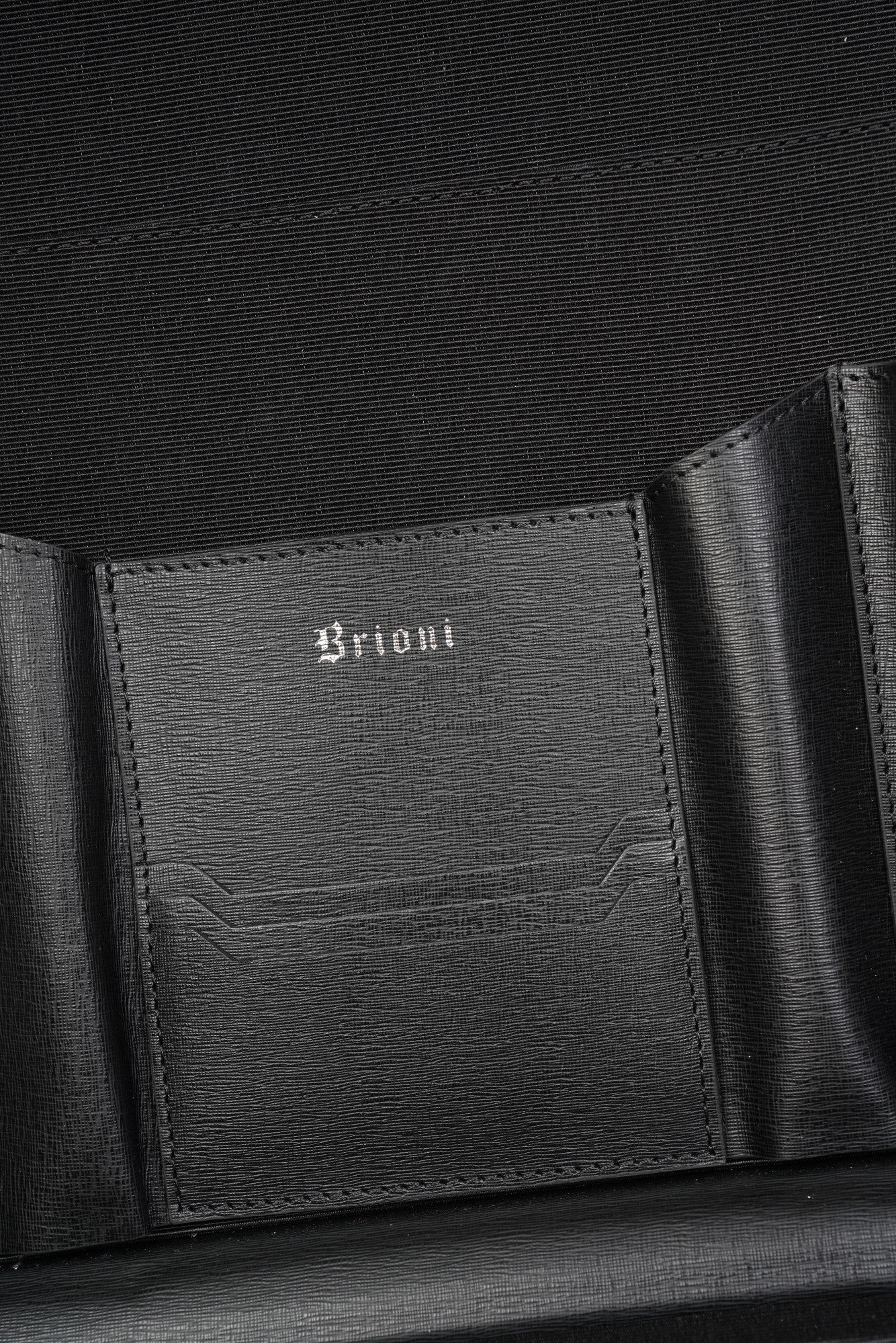 Brioni briefcase bag leather