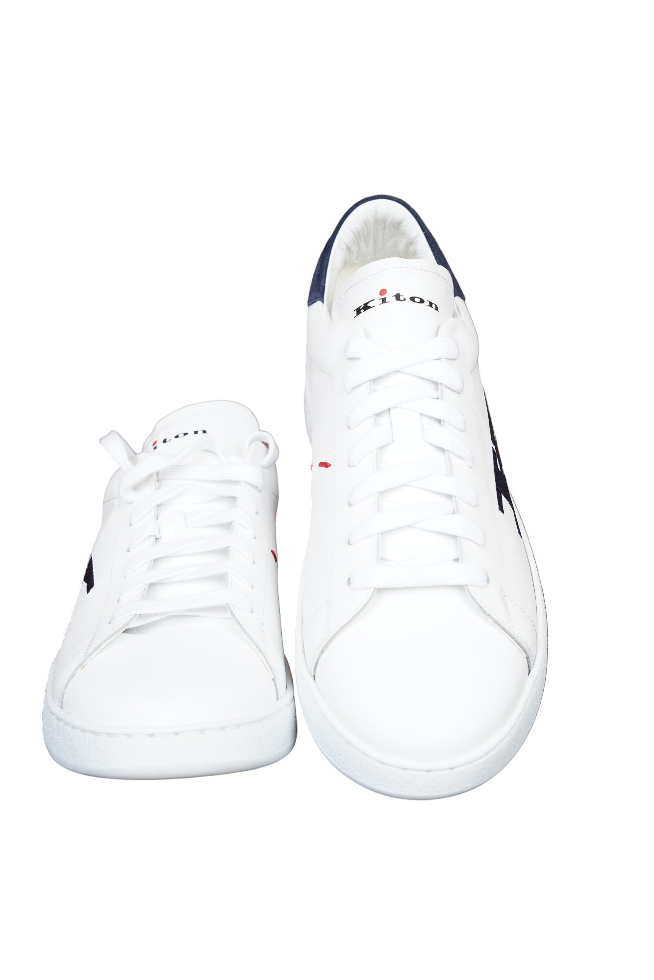 Kiton sneaker leather white