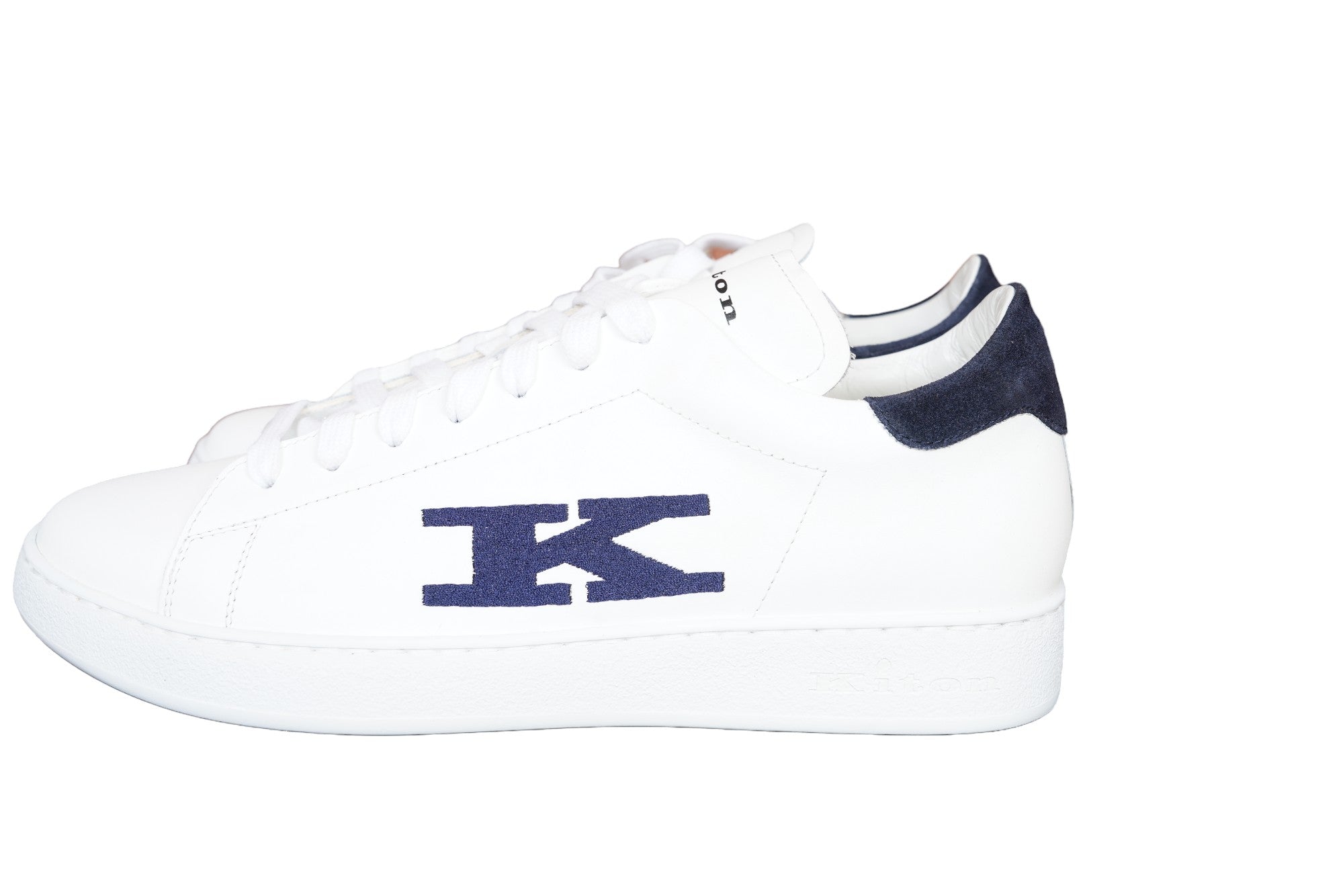 Kiton sneaker leather white