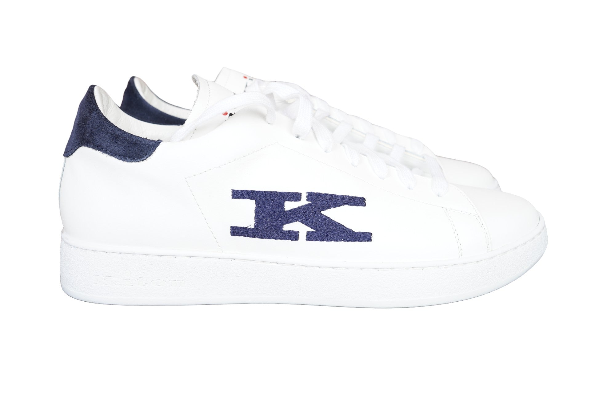 Kiton sneaker leather white