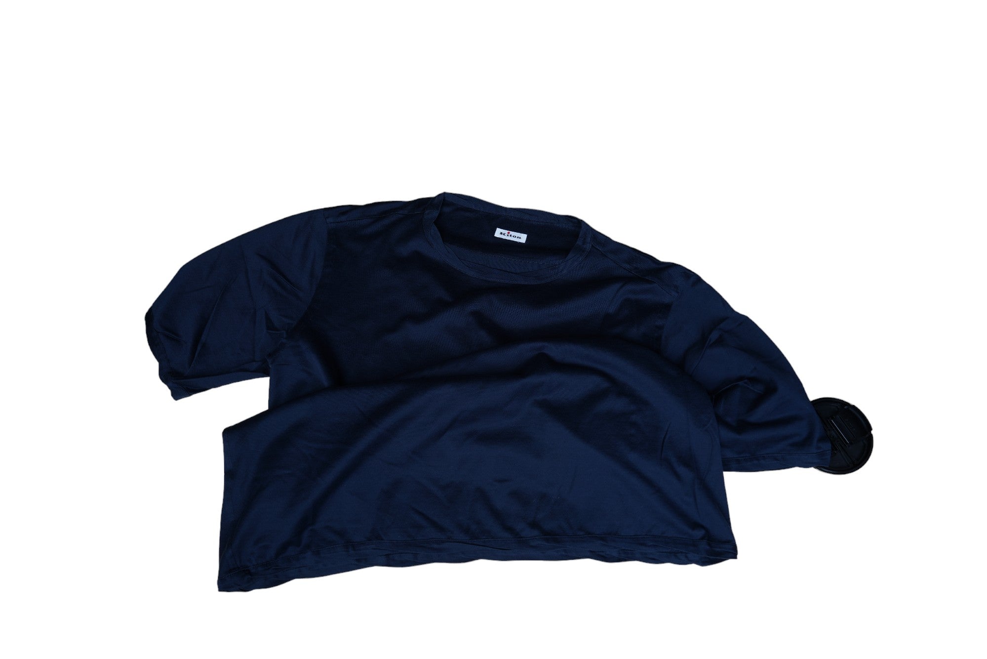 Kiton T-Shirt dark blue Handmade cotton