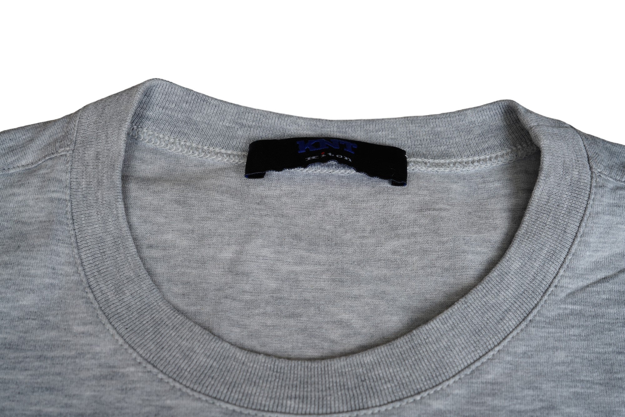 Kiton KNT T-Shirt Grey Handmade Cotton L