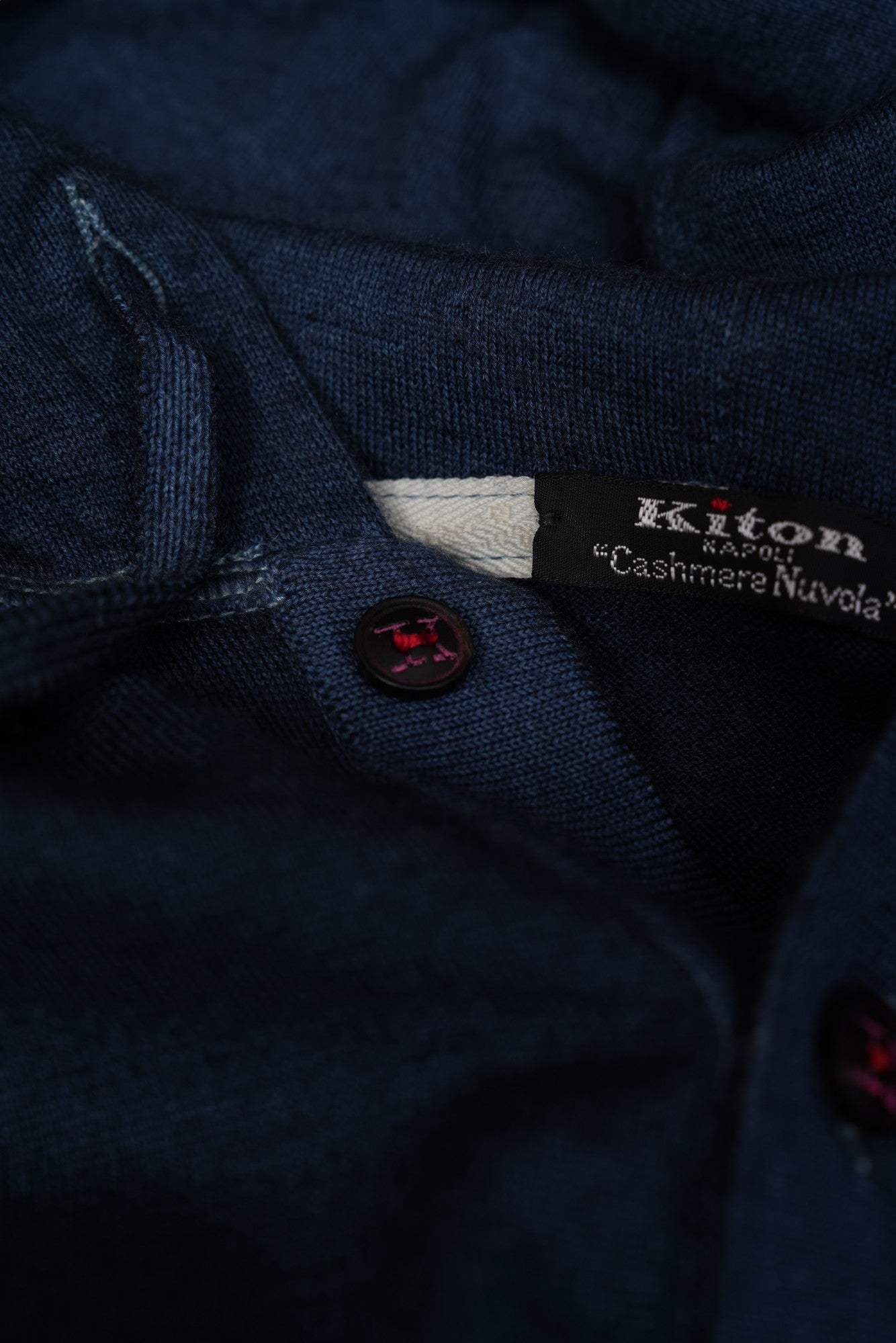 Kiton cardigan with hood cashmere/silk