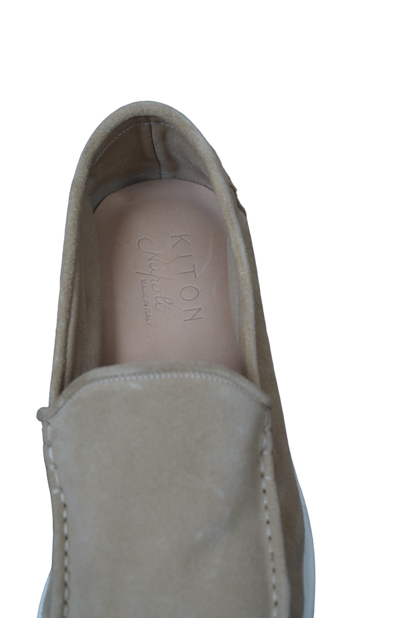 Kiton shoe moccasin goatskin new