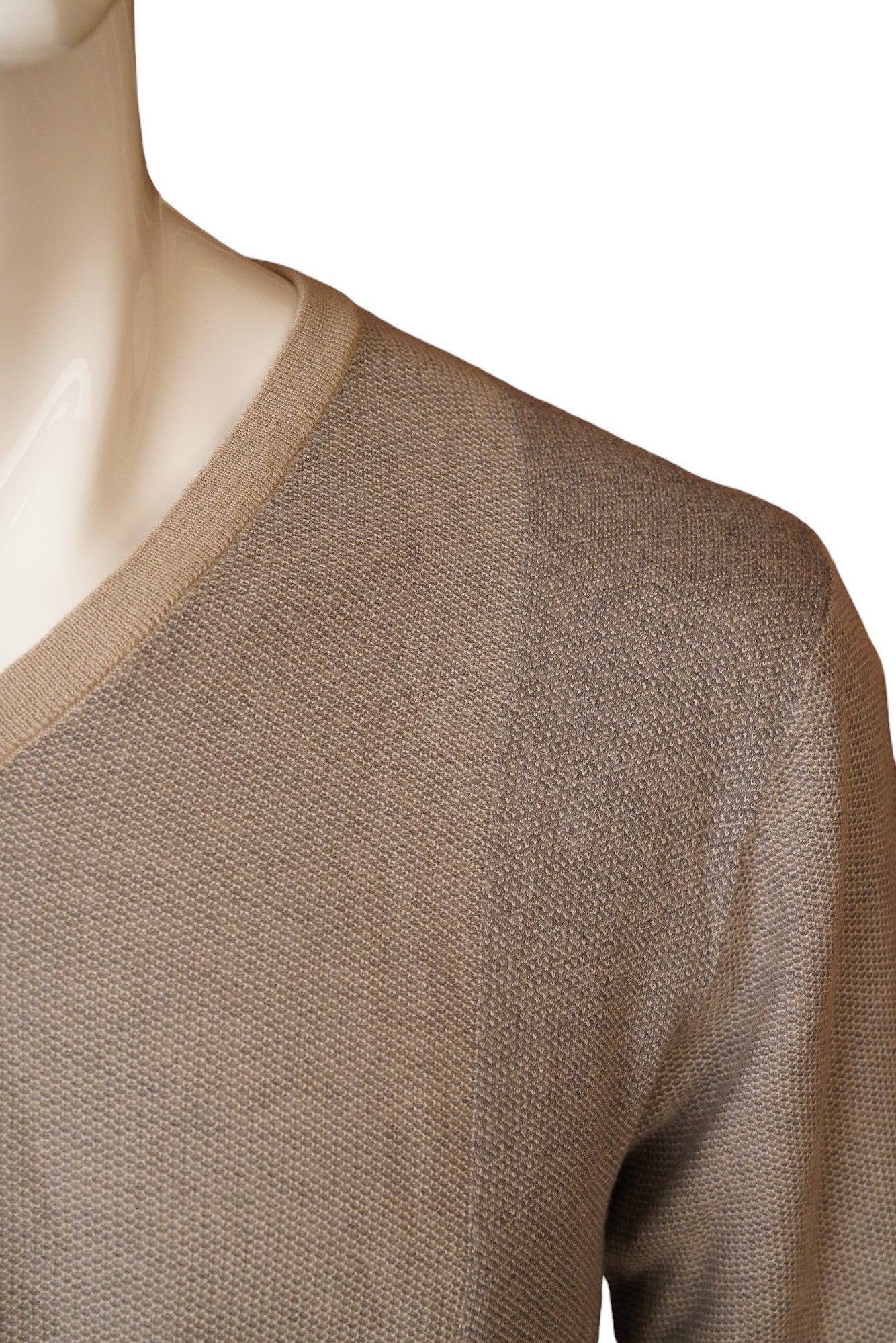 Brioni Pull V-Neck Sweater Pullover Baumwolle/Kaschmir/Seide