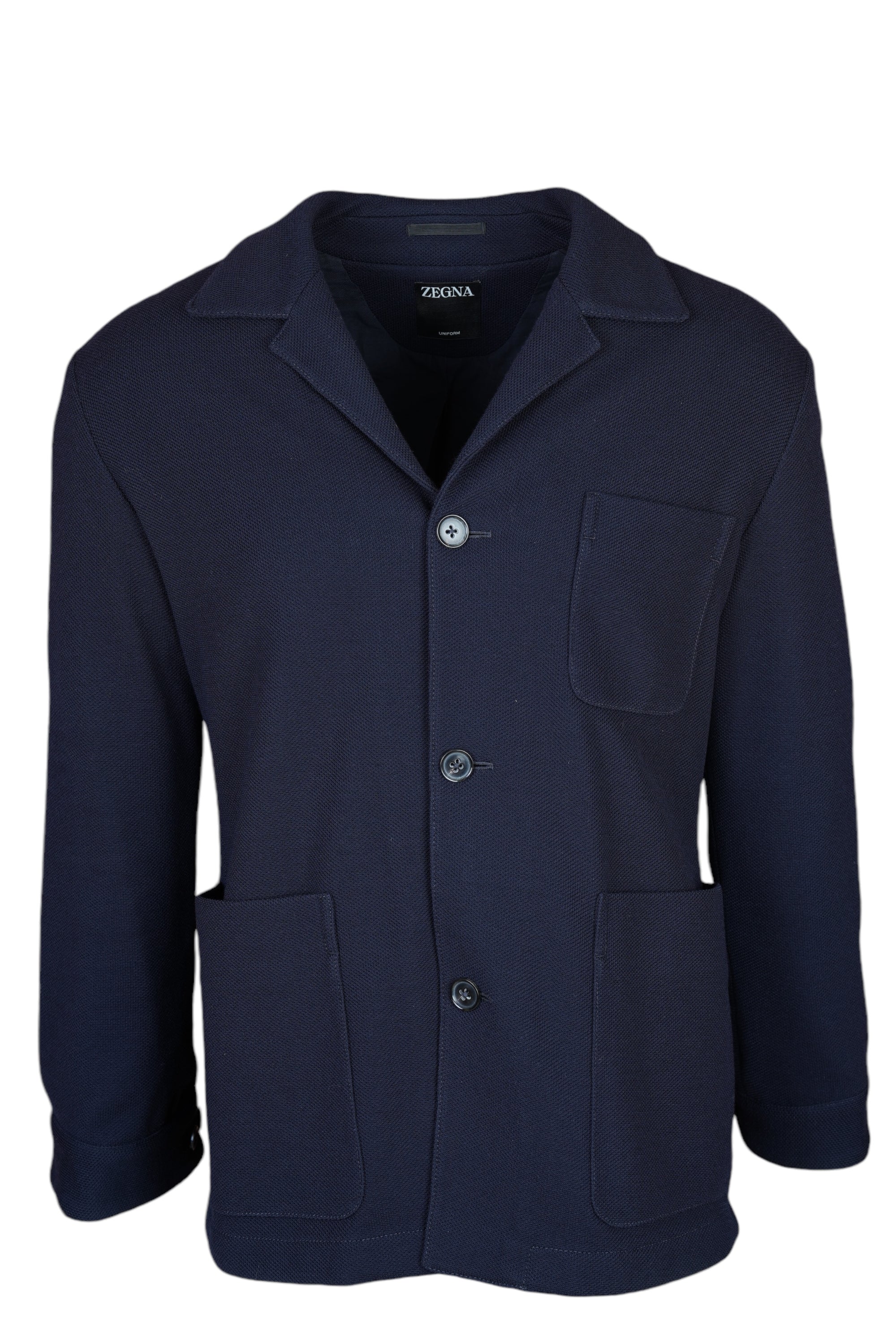 Zegna Chore Jacke aus Jersey Wolle und Baumwolle