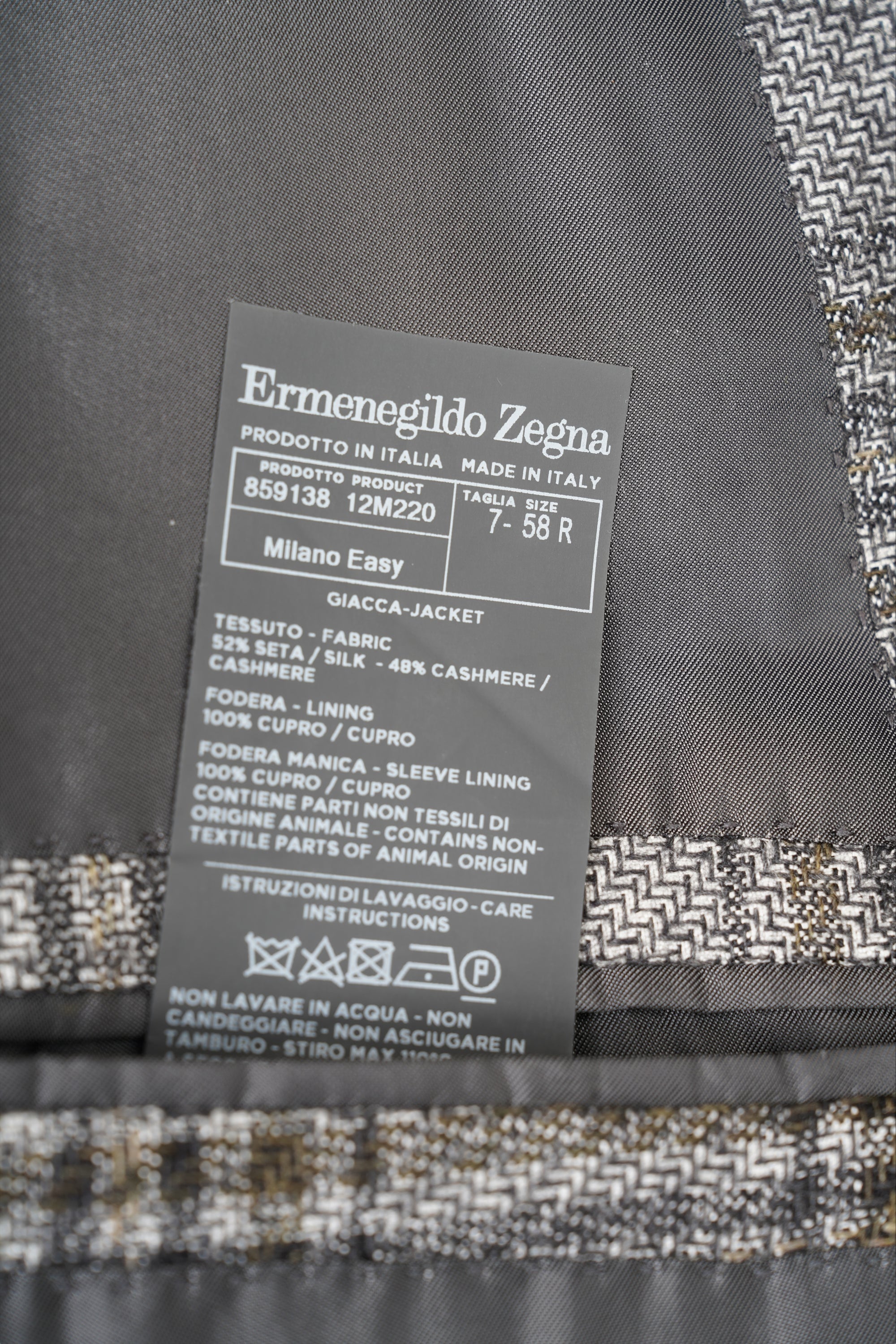 Ermenegildo Zegna Sakko Seide/Kaschmir Jacke Herren