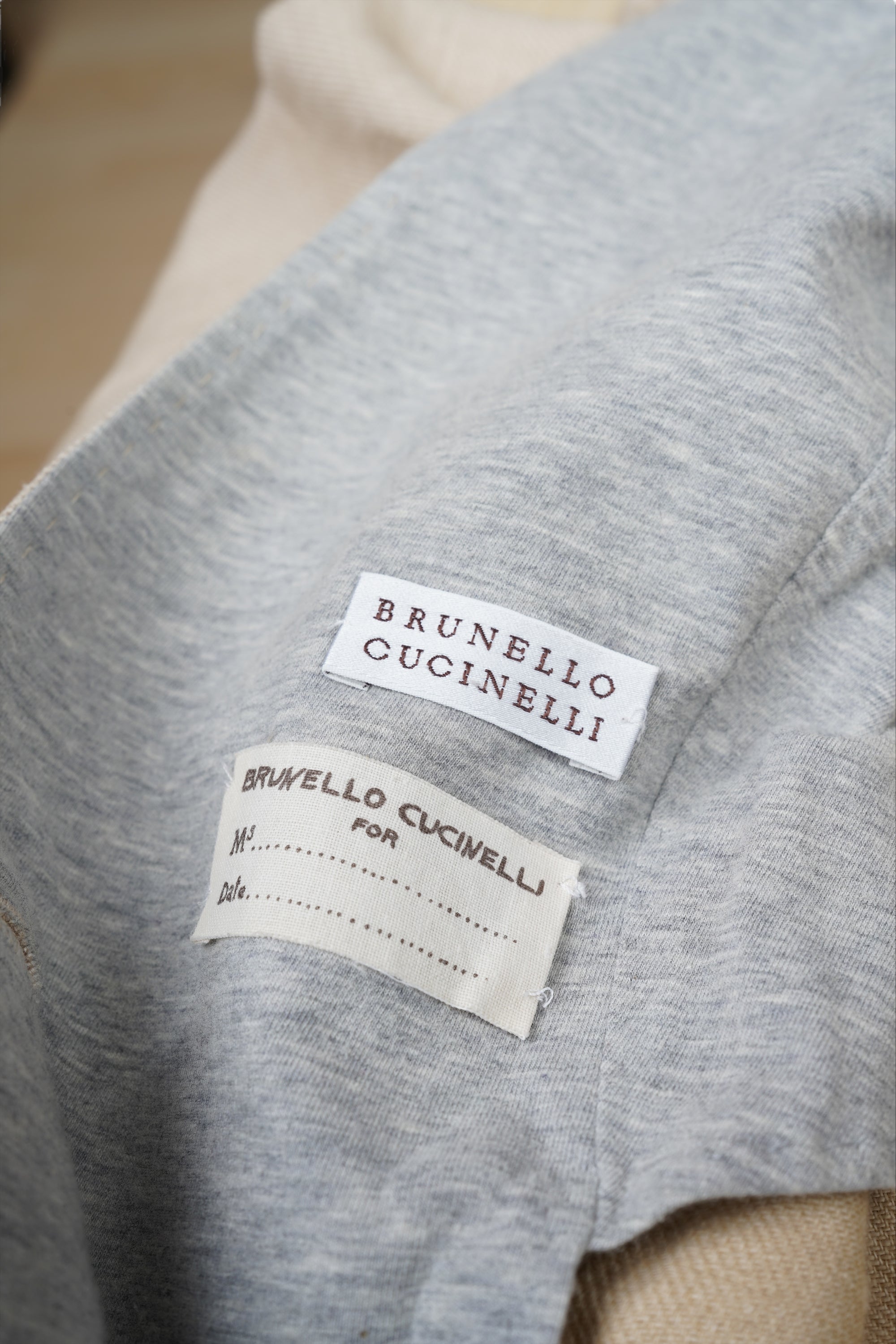 Brunello Cucinelli Mantel Jacke Leinen Damen braun