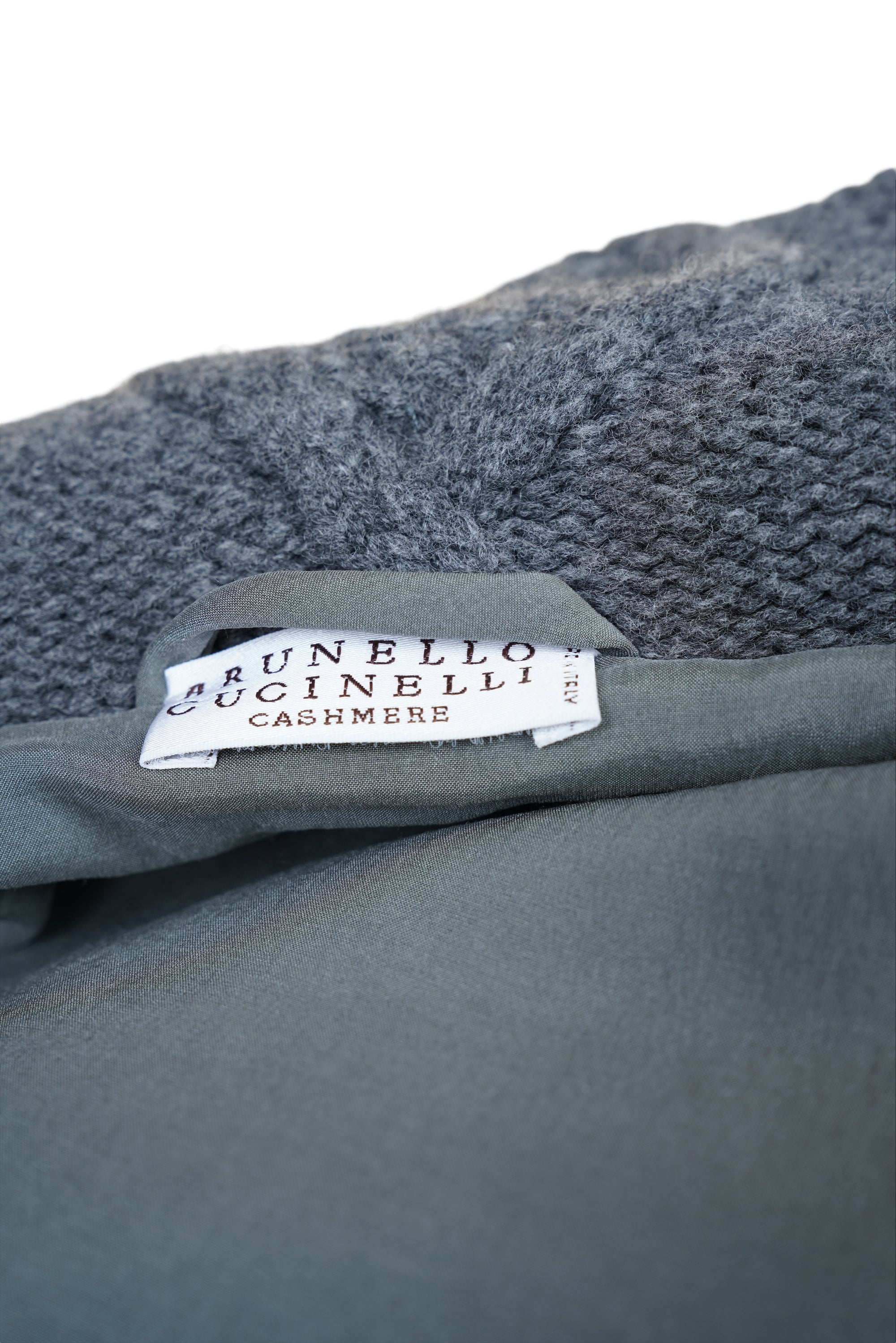 Brunello Cucinelli Caban Jacke Kurzmantel mit Kaschmir 42 (IT) (38/40 D) Damen Zopfstrick