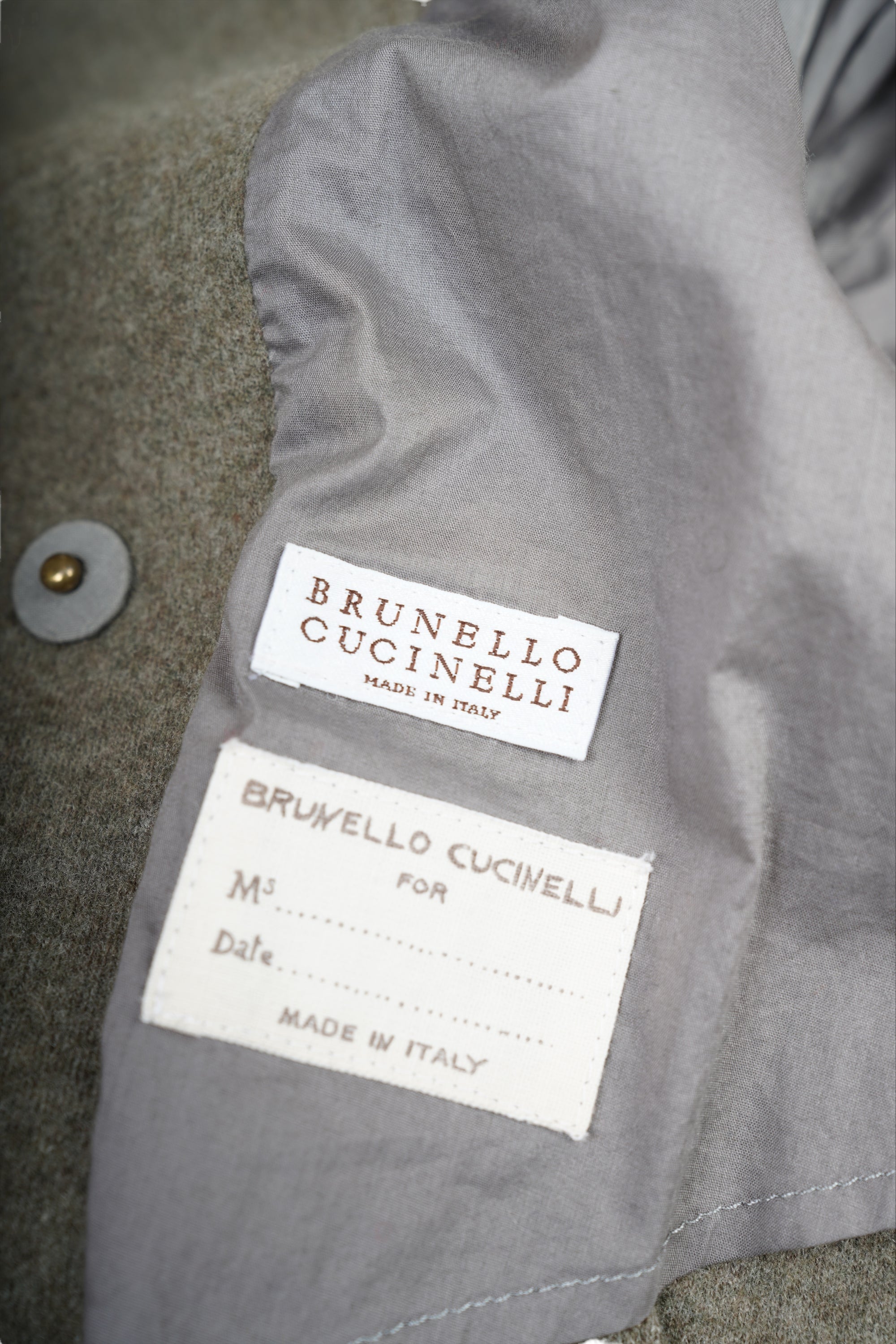 Brunello Cucinelli Caban Jacke Kurzmantel mit Kaschmir 42 (IT) (34/36 D) Damen mit Echtpelz