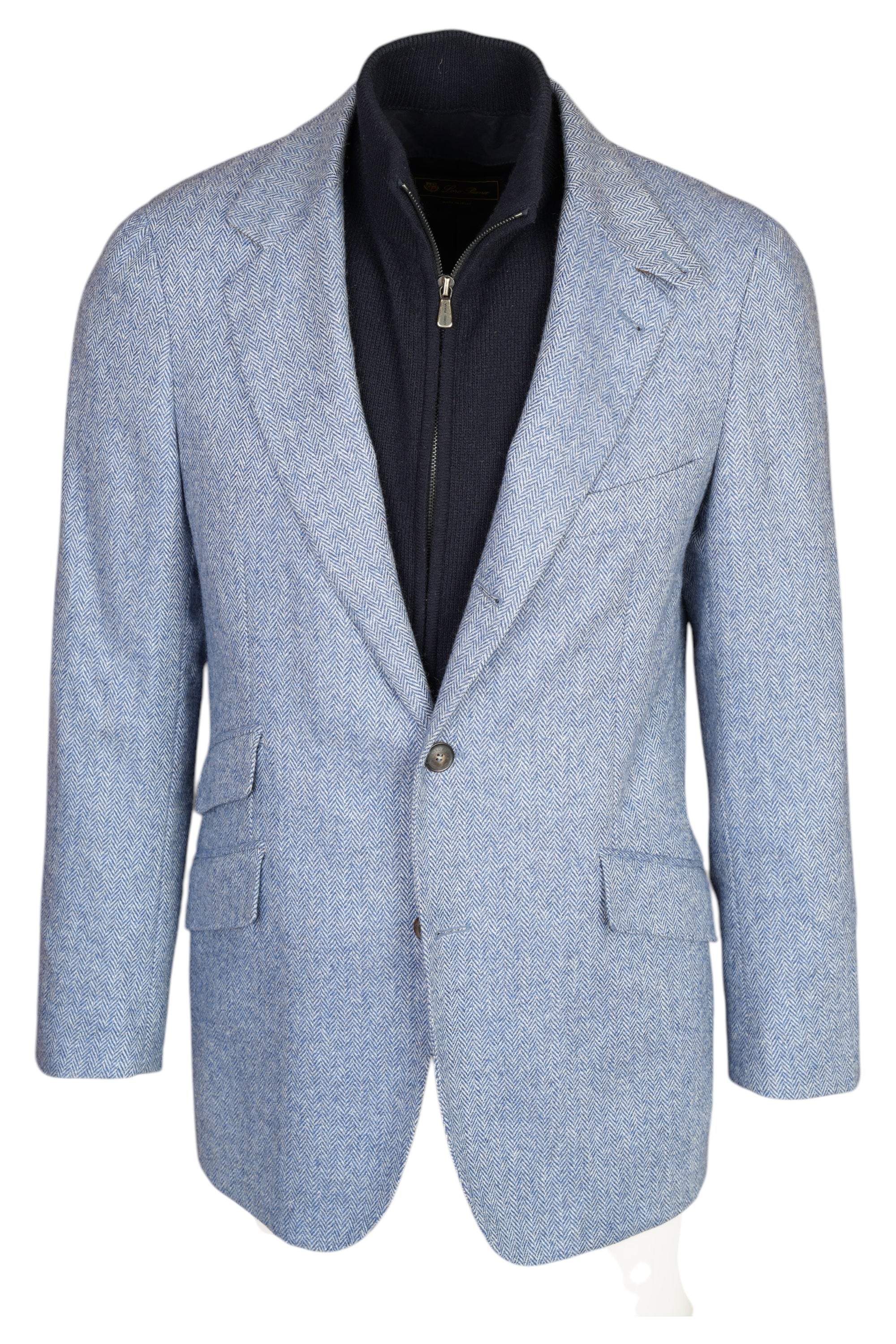 Loro Piana Sakko Blazer Herren Kaschmirmischung mit Weste S-M