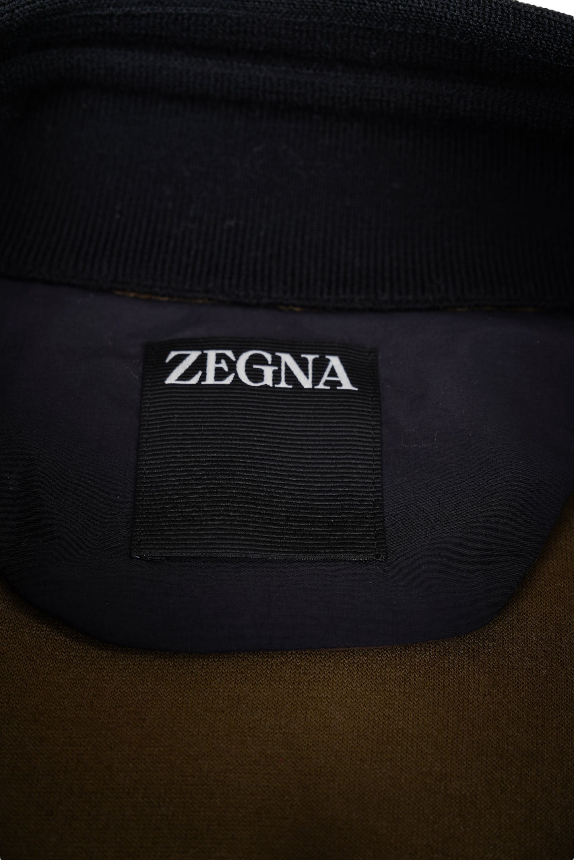 Zegna chore jacket in wool and cotton jersey