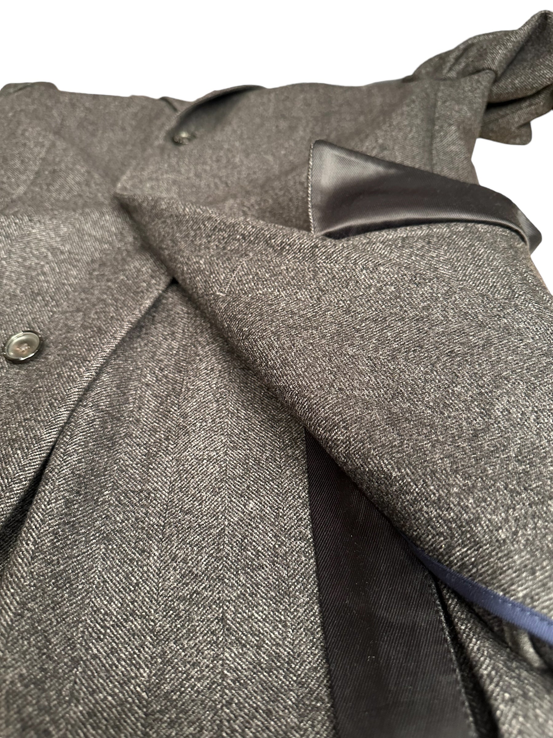 Ermenegildo Zegna Herringbone Coat New