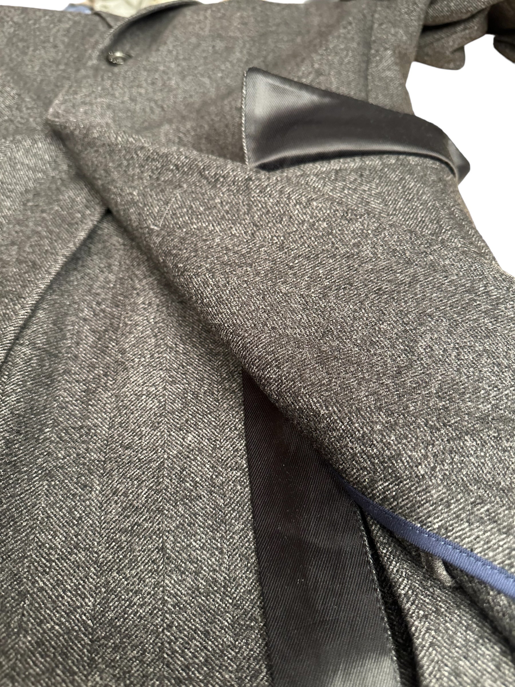 Ermenegildo Zegna Herringbone Coat New