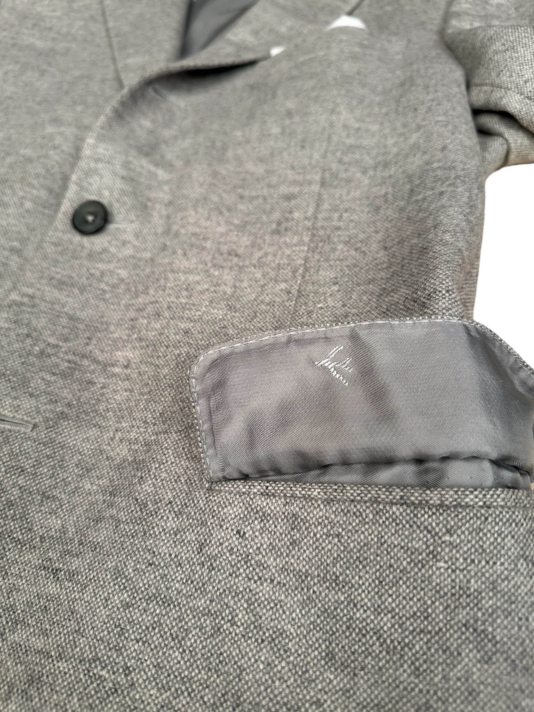 Isaia jacket blazer 48 gray aquawool