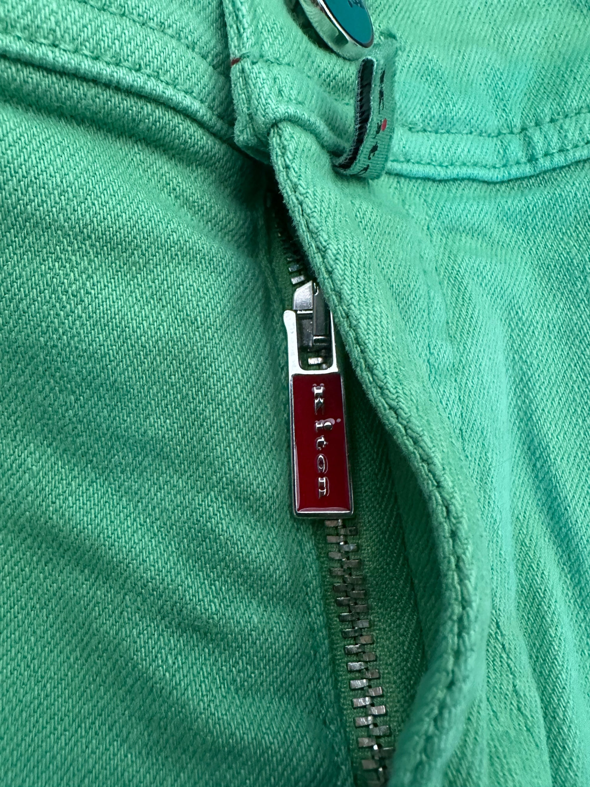 Kiton Hose Chino grün Baumwolle Sommerhose