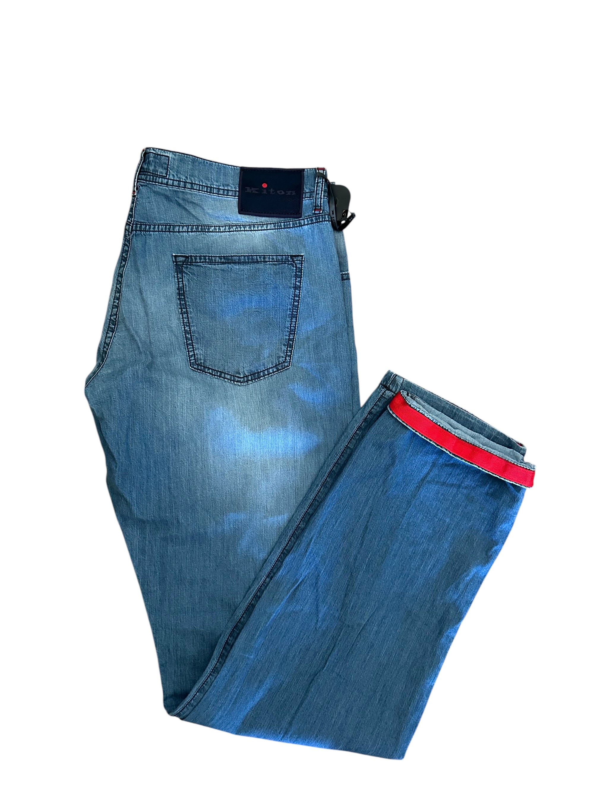 Kiton jeans blue 50 (34) light wash Article no.: 1009