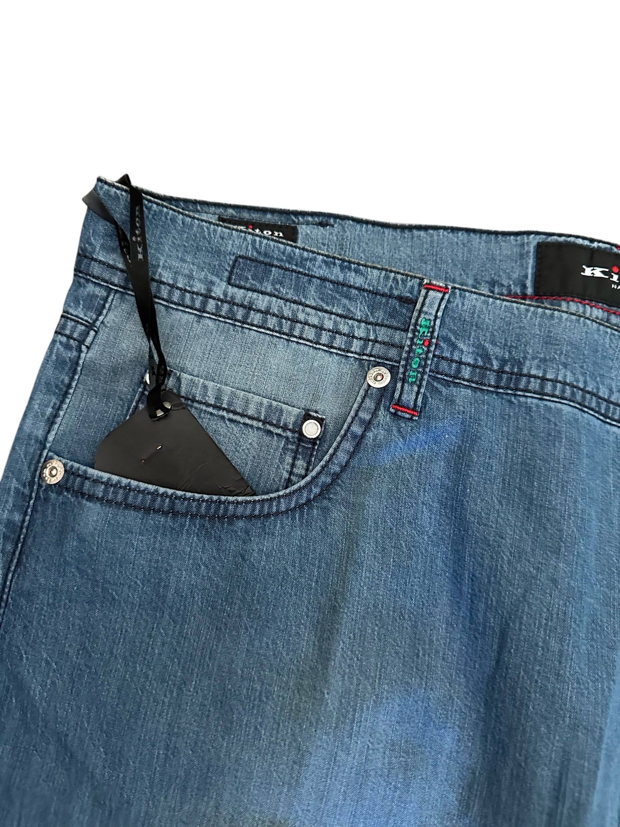 Kiton jeans blue 50 (34) light wash Article no.: 1009