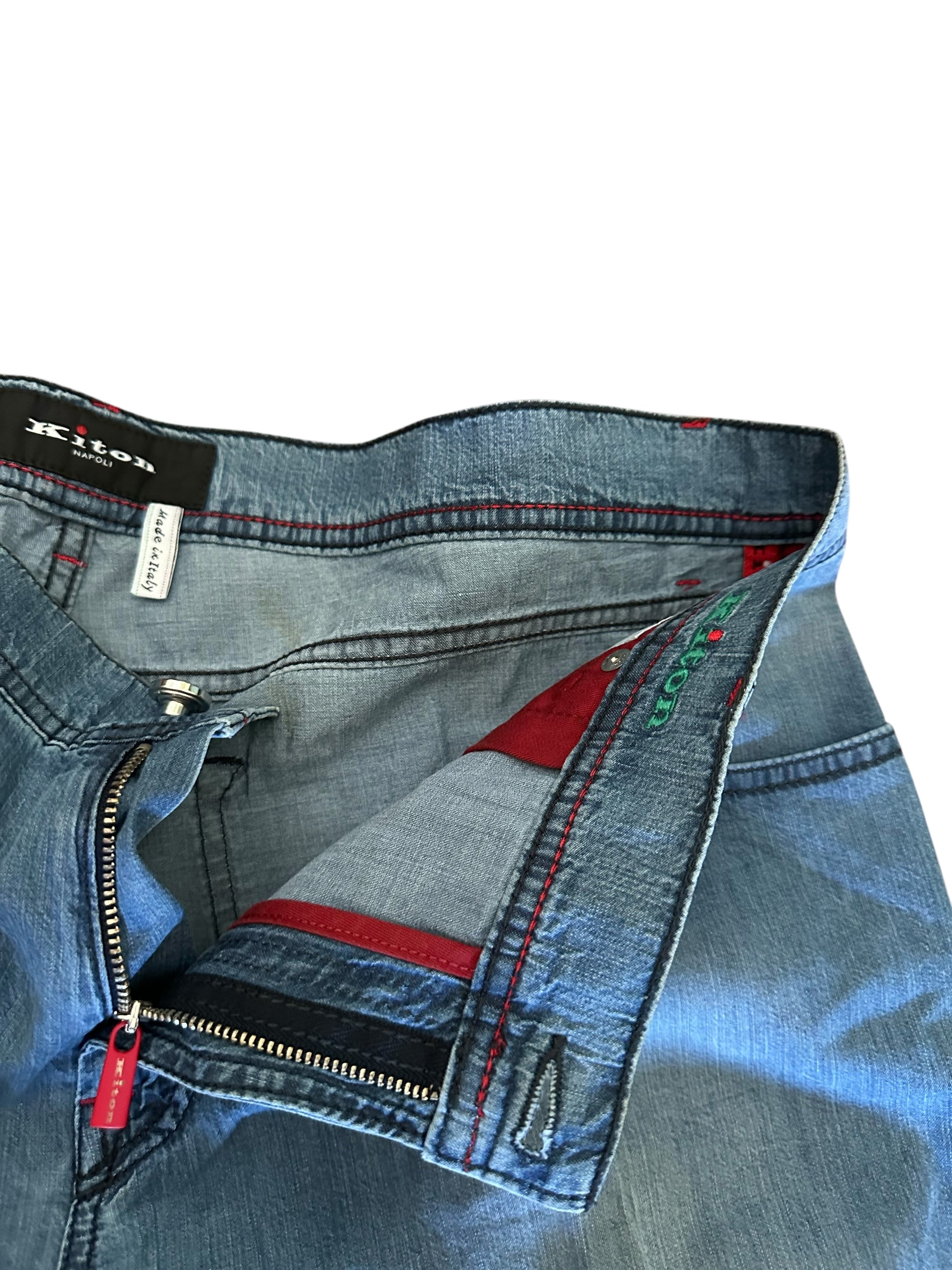Kiton jeans blue 50 (34) light wash Article no.: 1009